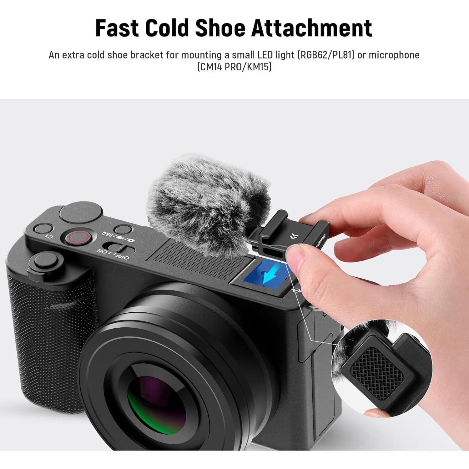 Muff de Viento Neewer CA133 para Cámaras Sony ZV - Negro