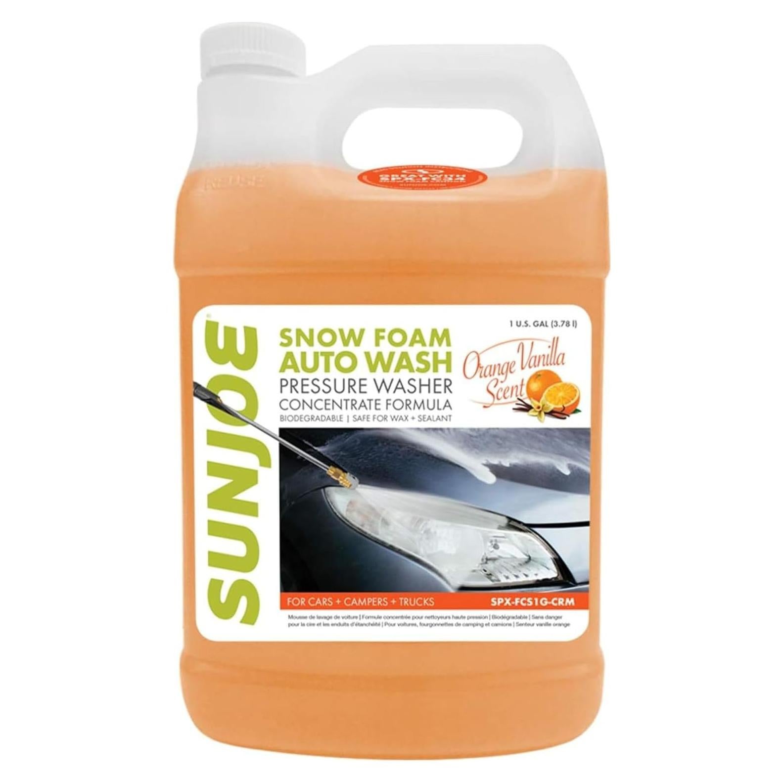 Jabón Limpiador de Espuma de Nieve Sun Joe Naranja-Vainilla 3.99kg