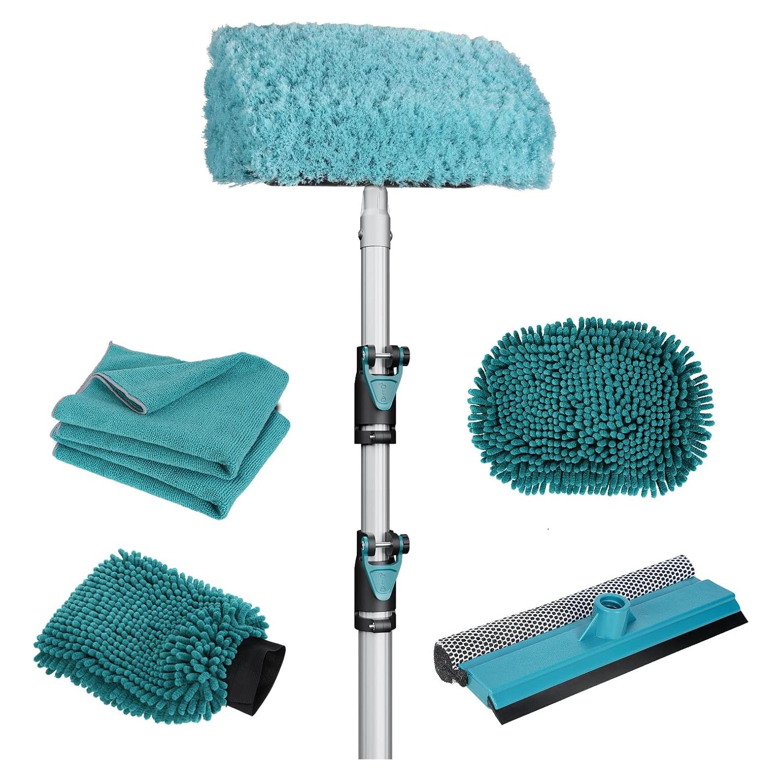 Kit de Limpieza de Autos TelesPro 3.66m con Cepillo Suave