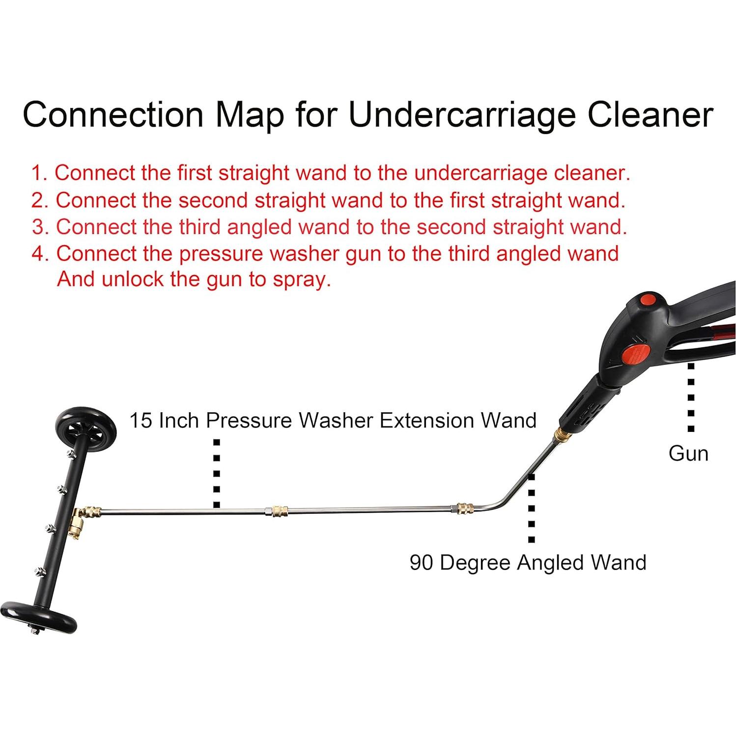 Limpiador de Chasis Tool Daily 40.64 cm 4000 PSI 2 en 1