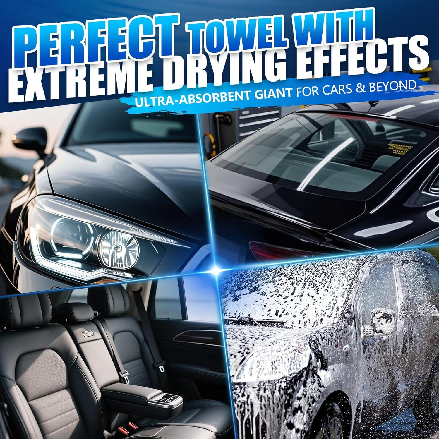 Toalla de Microfibra Airlab 61x40 cm Secado Rápido Gris 1200 GSM