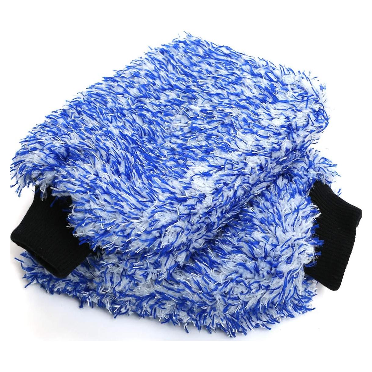 Mitón de Lavado de Autos TAKAVU 2 Unidades Microfibra Azul