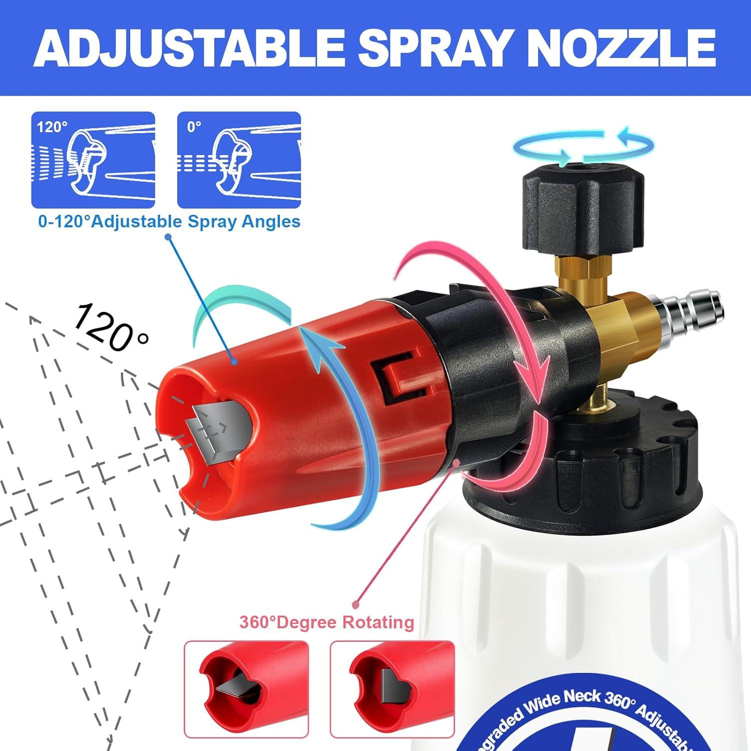 Cañón de Espuma EARLEAS 1L con Conector Rápido 1/4"