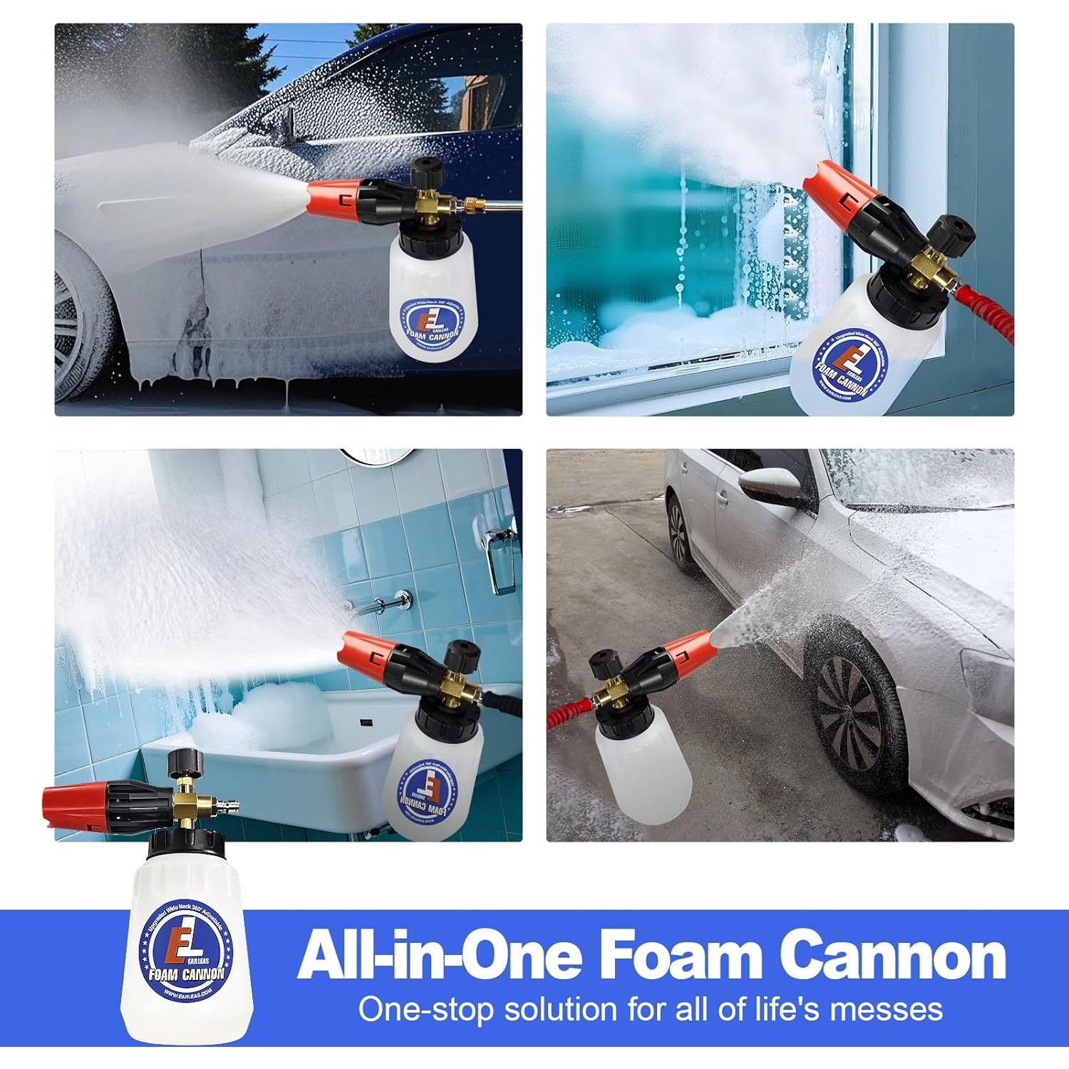 Cañón de Espuma EARLEAS 1L con Conector Rápido 1/4"