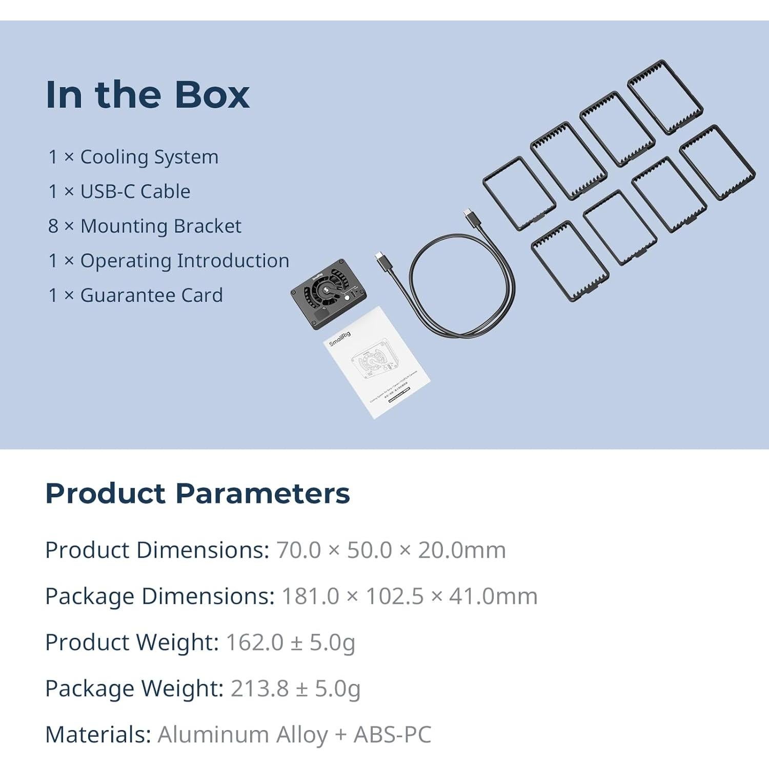 Sistema de Enfriamiento Externo SMALLRIG 4815 para Cámaras