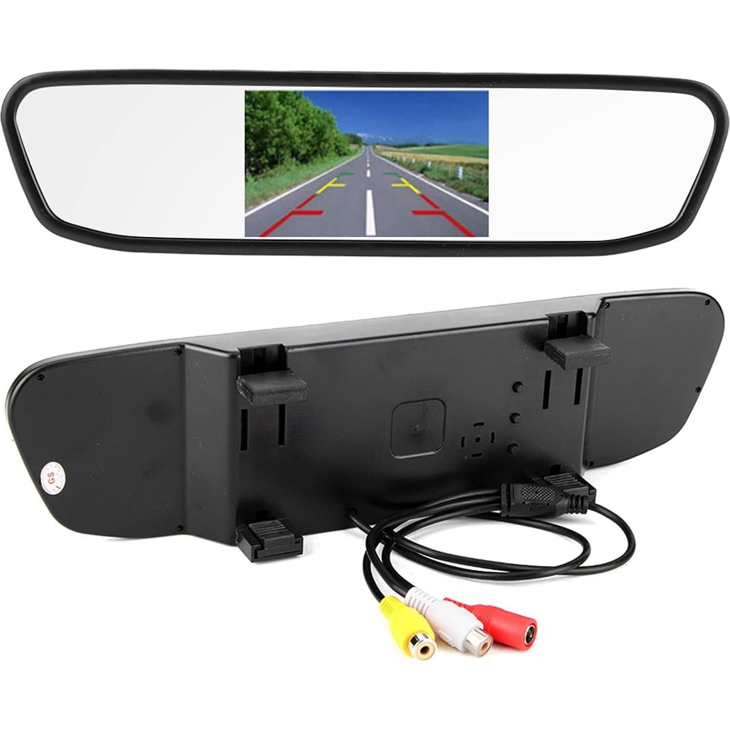 Cámara de Respaldo aqxreight con Monitor Retrovisor 4.3" HD