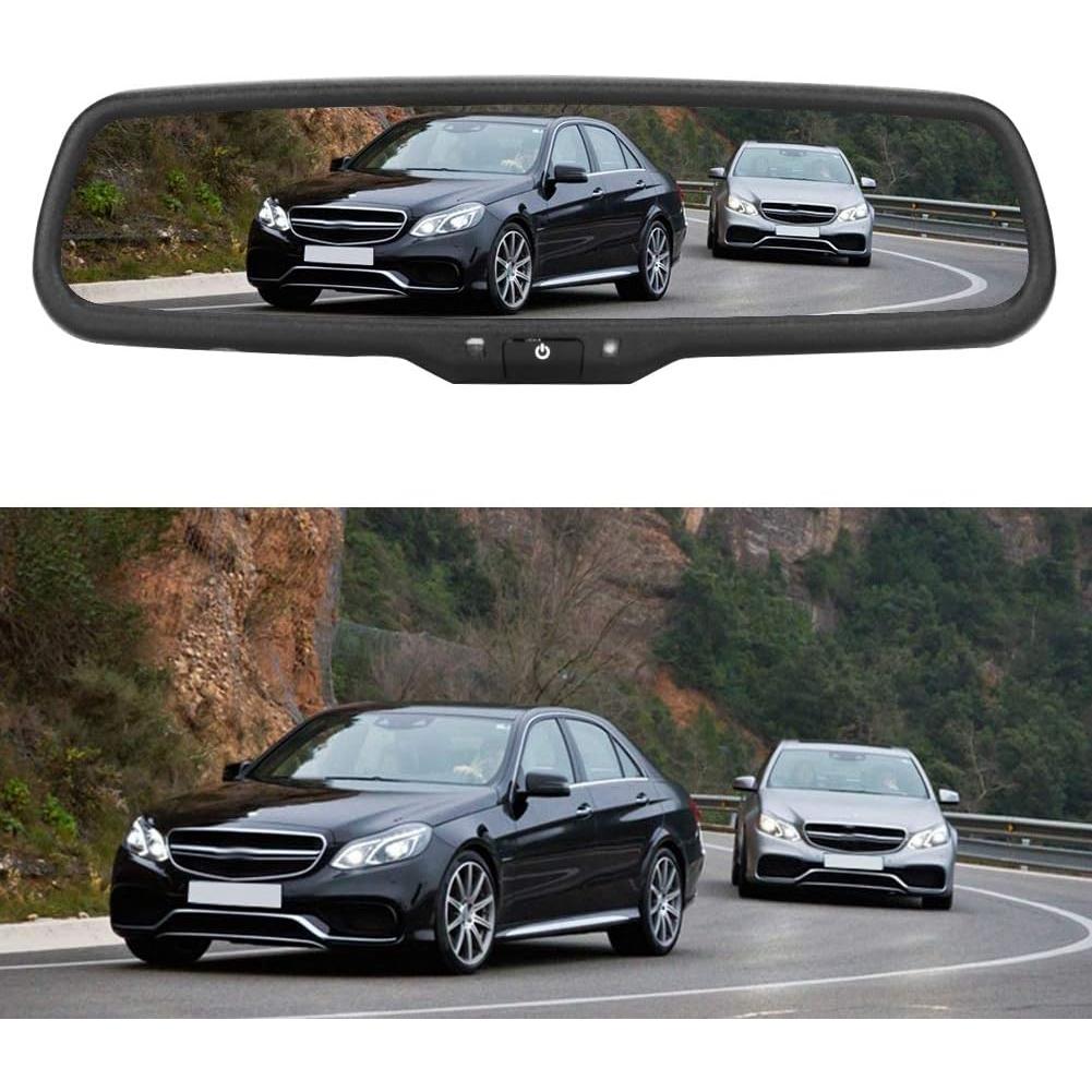 Espejo Retrovisor Diydeg 4.3" con Monitor y Atenuación Automática
