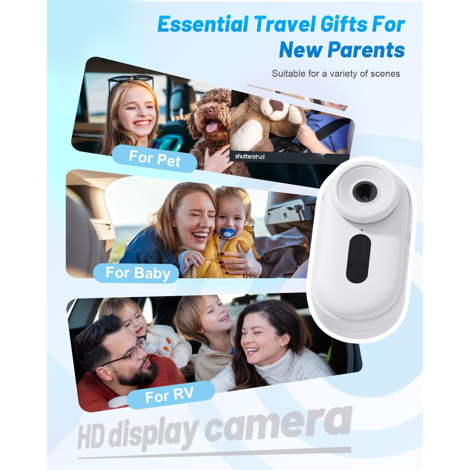 Cámara de Auto Inalámbrica TinyShield HD 1080P con Zoom 4X