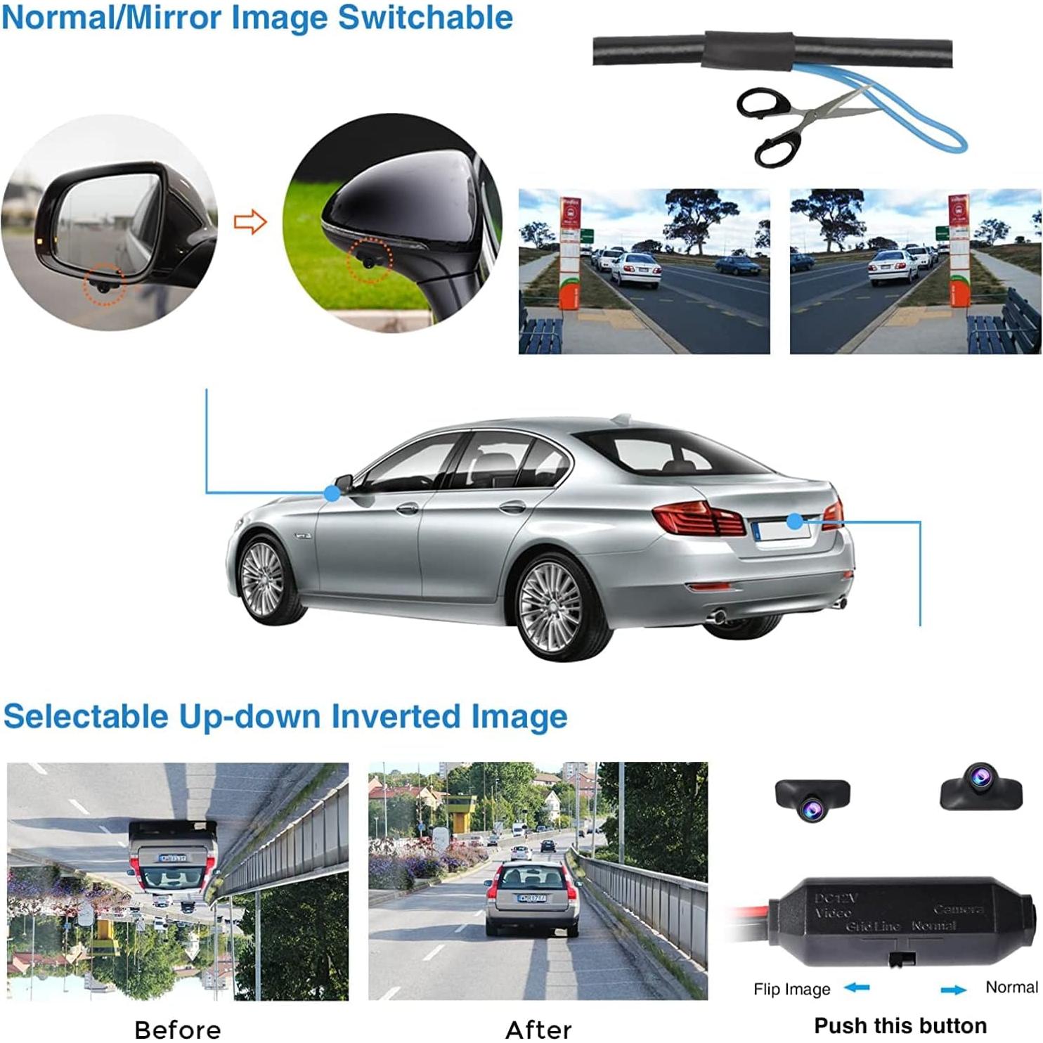Cámara Lateral Frontal Trasera PARKVISION S142 110° IP68