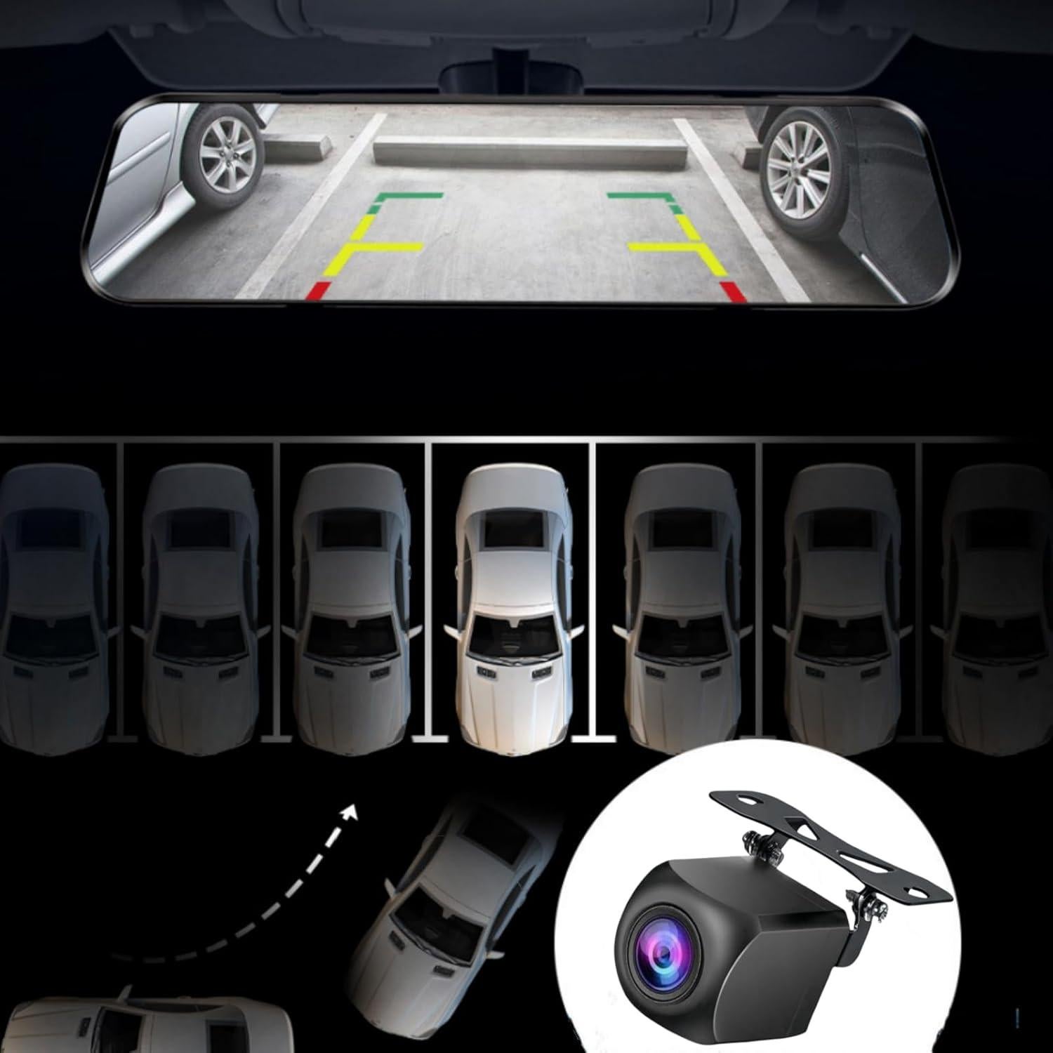 Cámara de Respaldo Epronic AHD 1080P 4 Pines 6m