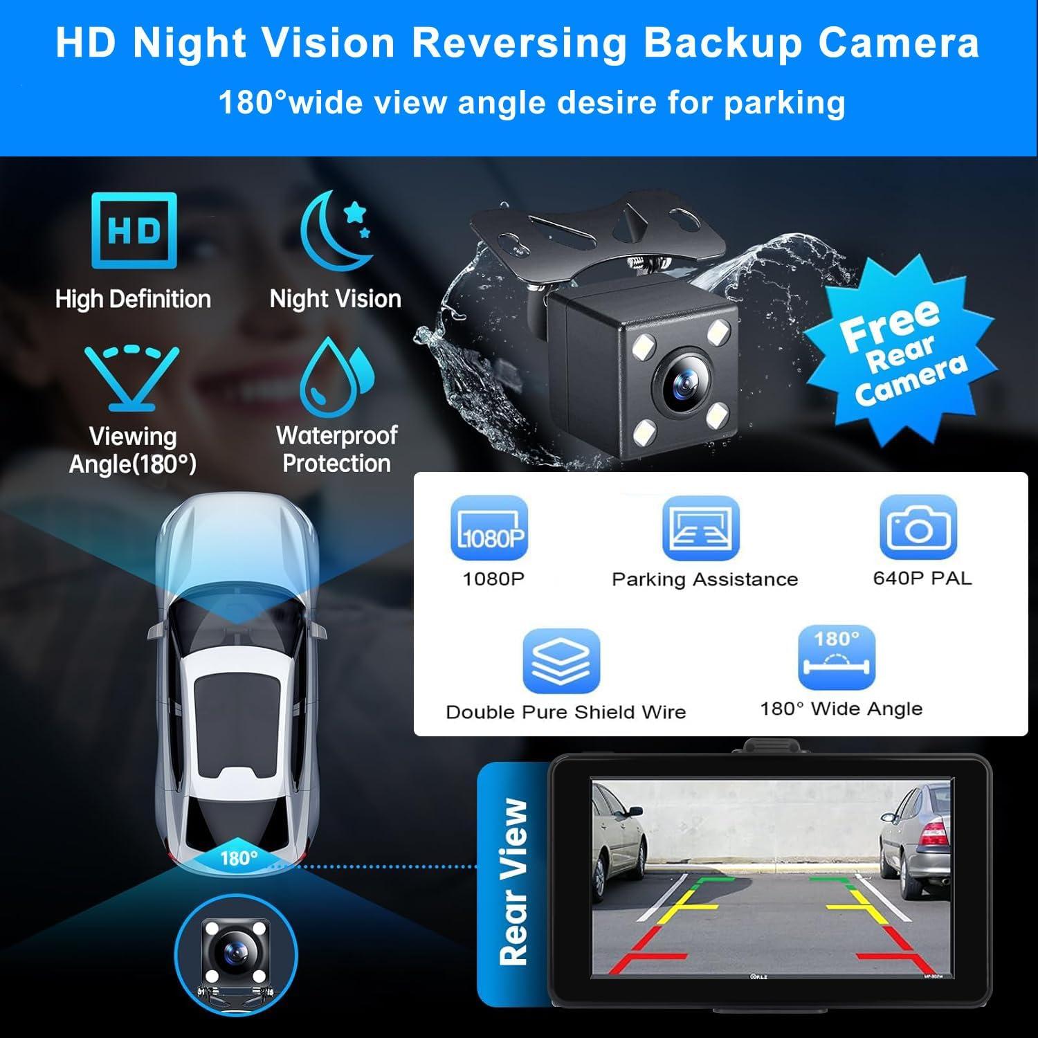 Pantalla Carplay Portátil 7" MRSXWPY con Cámara de Reversa