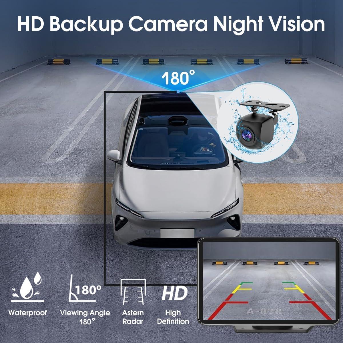 Pantalla Carplay Portátil 7" HD Bluetooth con Cámara Respaldo