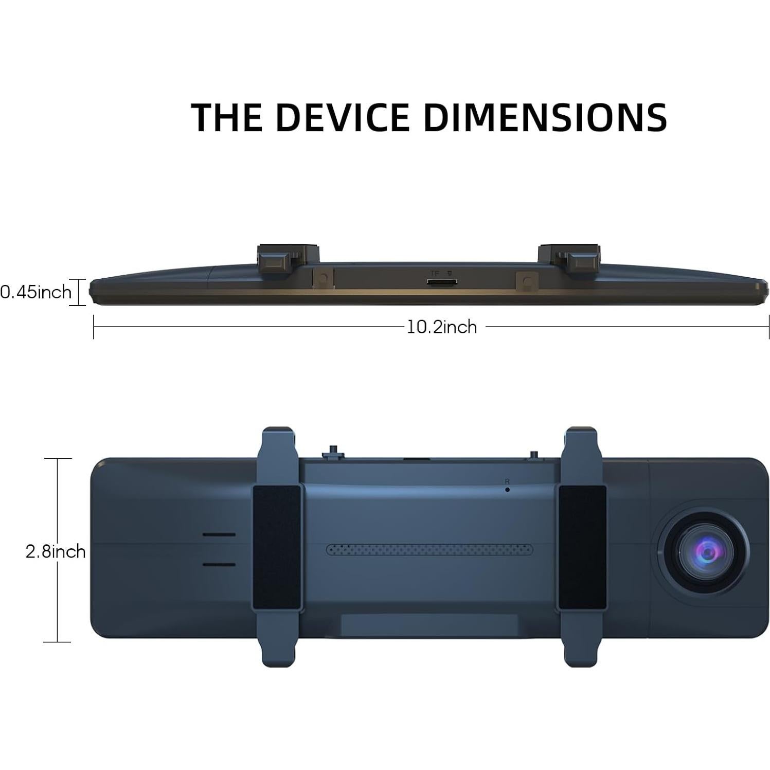 Espejo Retrovisor Inteligente 11.26" 4K Dash Cam CarPlay