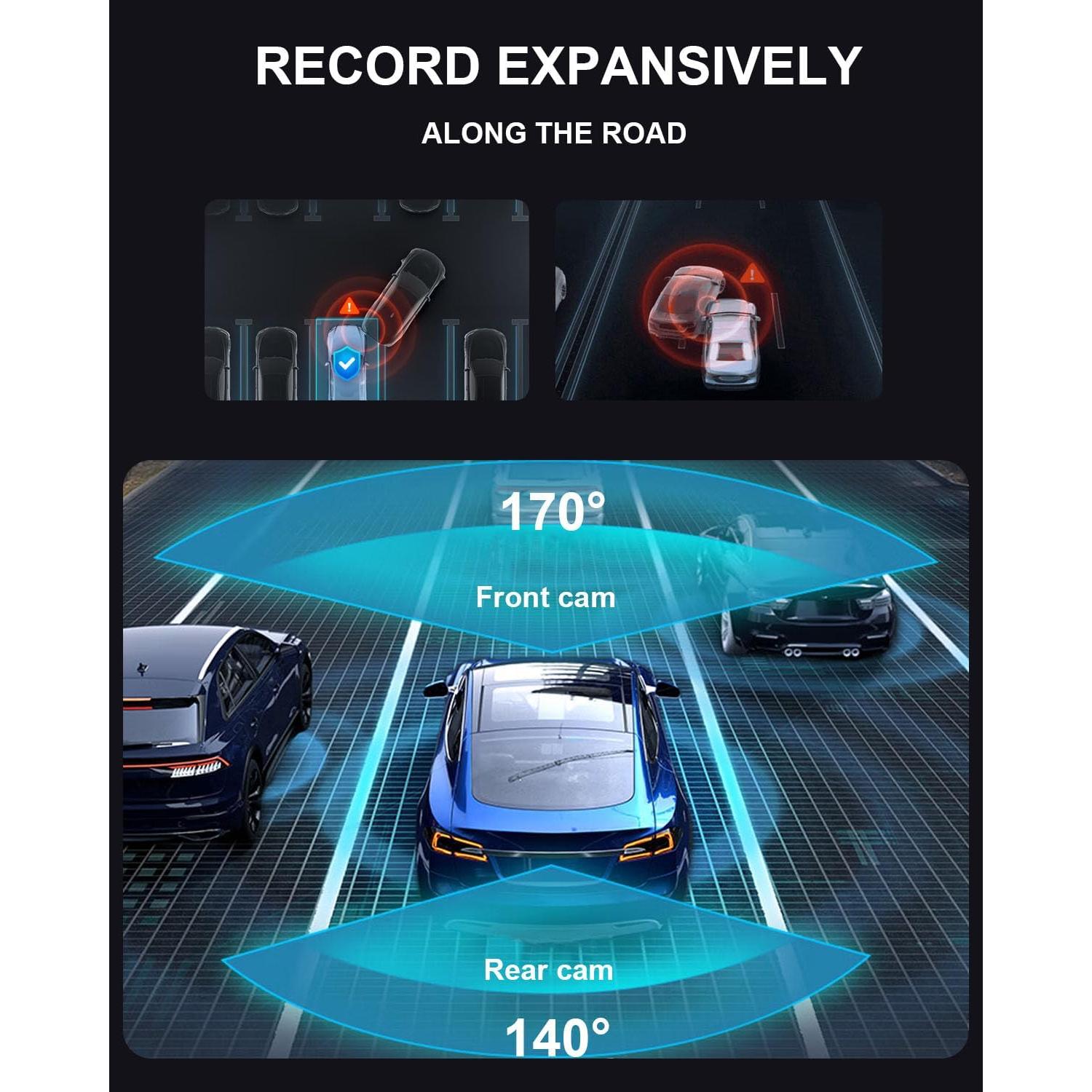 Cámara de Espejo YKT H9-2 4K con Pantalla Táctil 10" y GPS