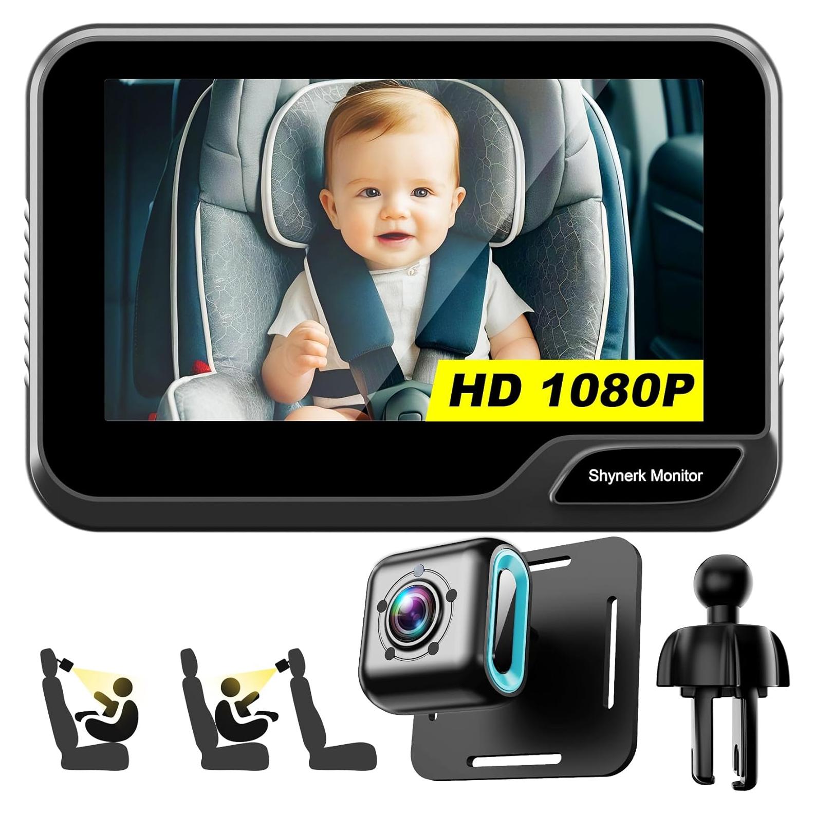 Espejo de Coche para Bebés Shynerk YB-405CA 4.3" HD