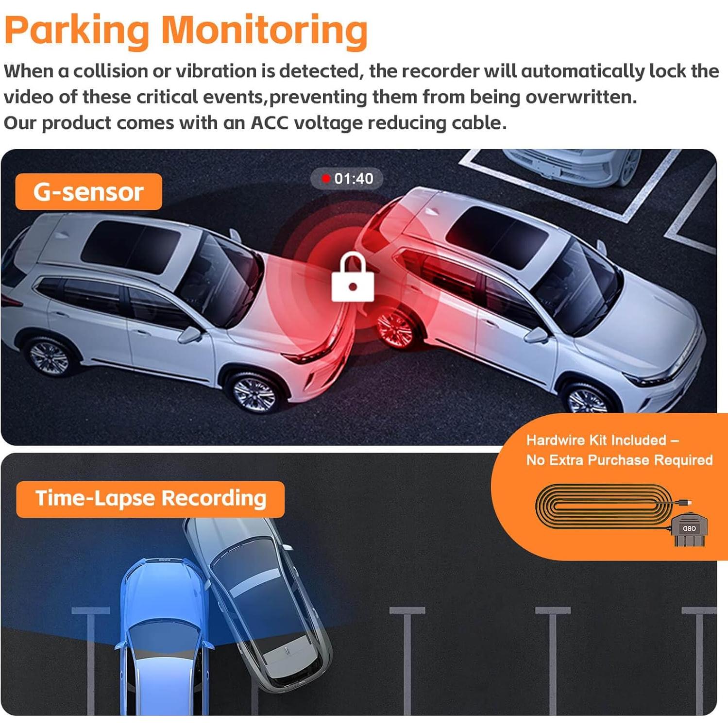 Cámara de Espejo Retrovisor MITNOTY X12 4K 3 Canales con GPS