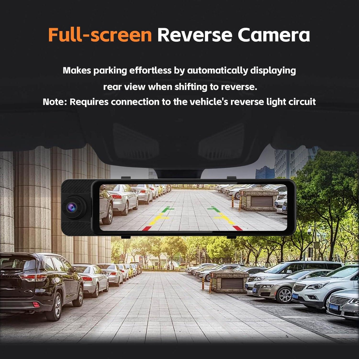 Cámara de Espejo Retrovisor MITNOTY X12 4K 3 Canales con GPS