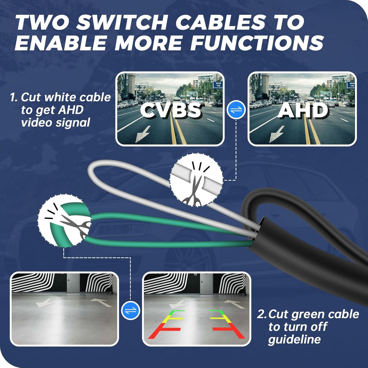 Cámara de Respaldo HD 720P ACAUTO para VW y Audi