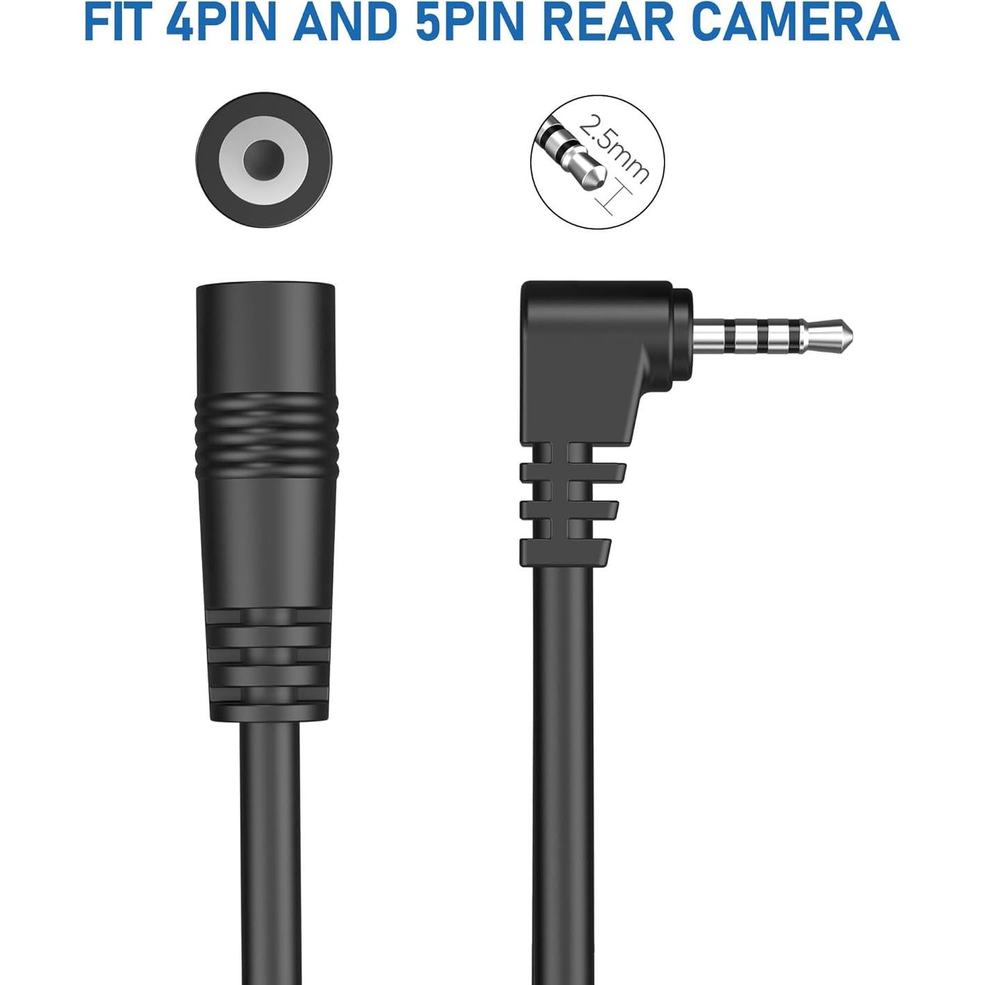 Cable de Extensión para Cámara de Respaldo YQMAJIM 1.83m 2.5mm