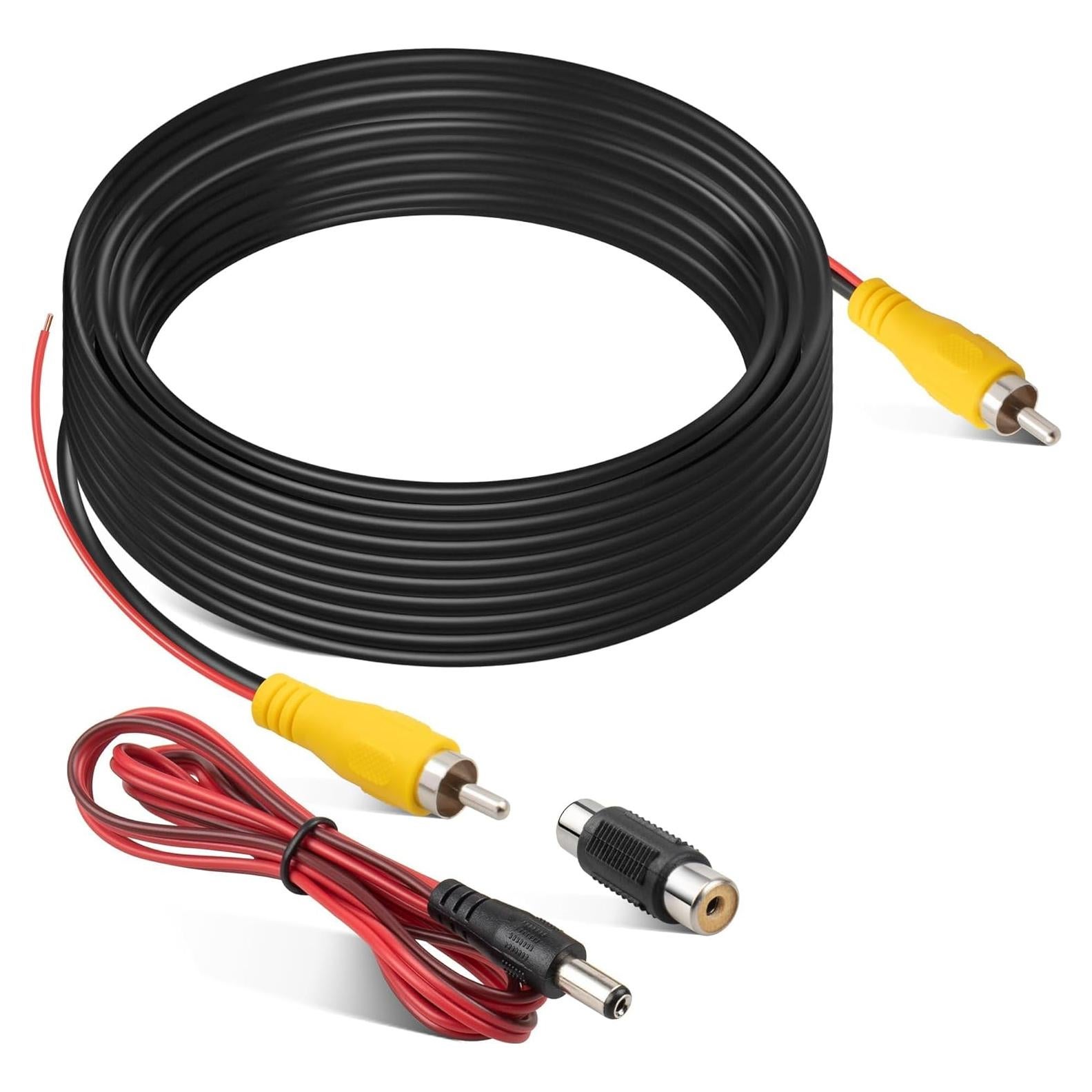 EWAY Cable de Extensión RCA 6m con Activación para Cámara de Respaldo