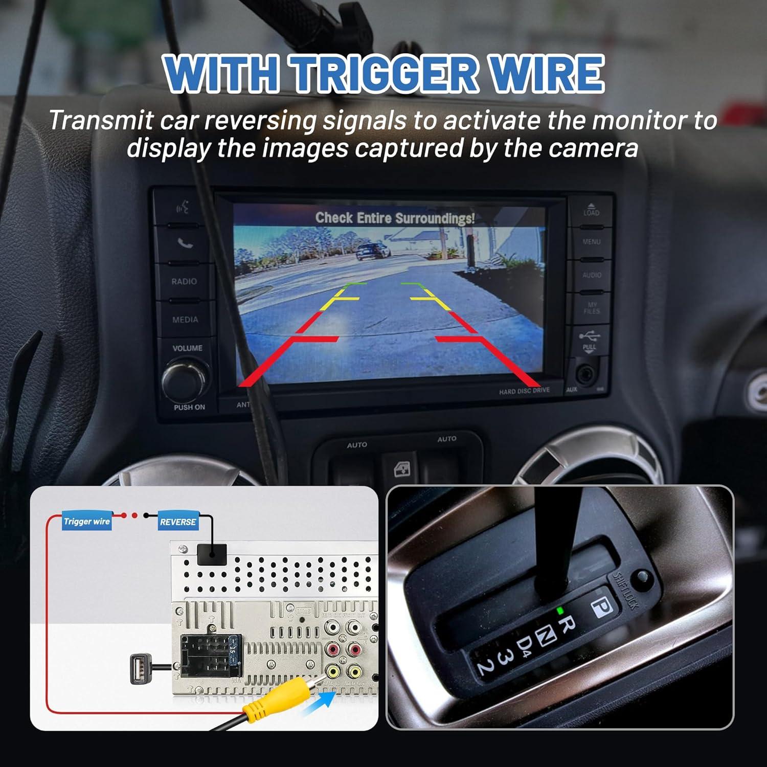 EWAY Cable de Extensión RCA 6m con Activación para Cámara de Respaldo