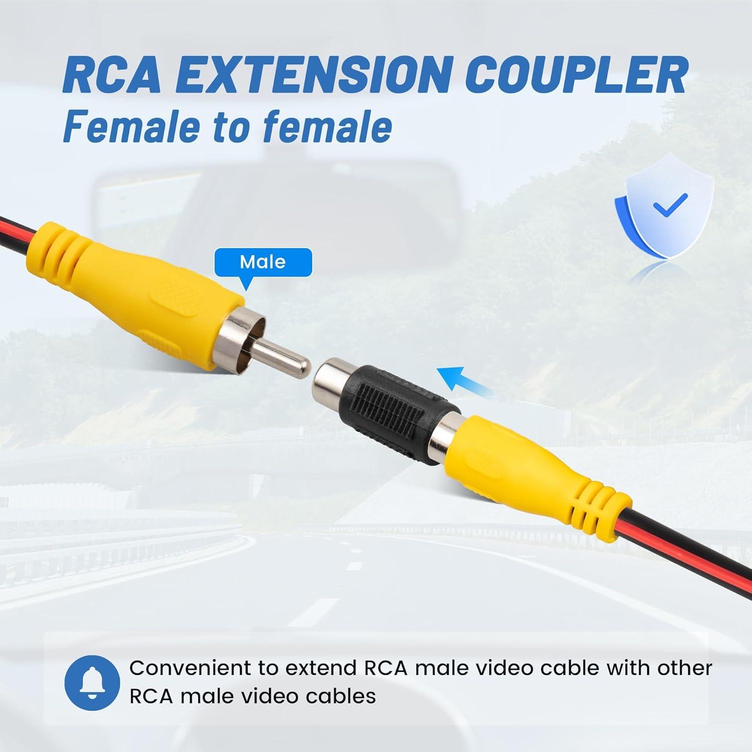 EWAY Cable de Extensión RCA 6m con Activación para Cámara de Respaldo