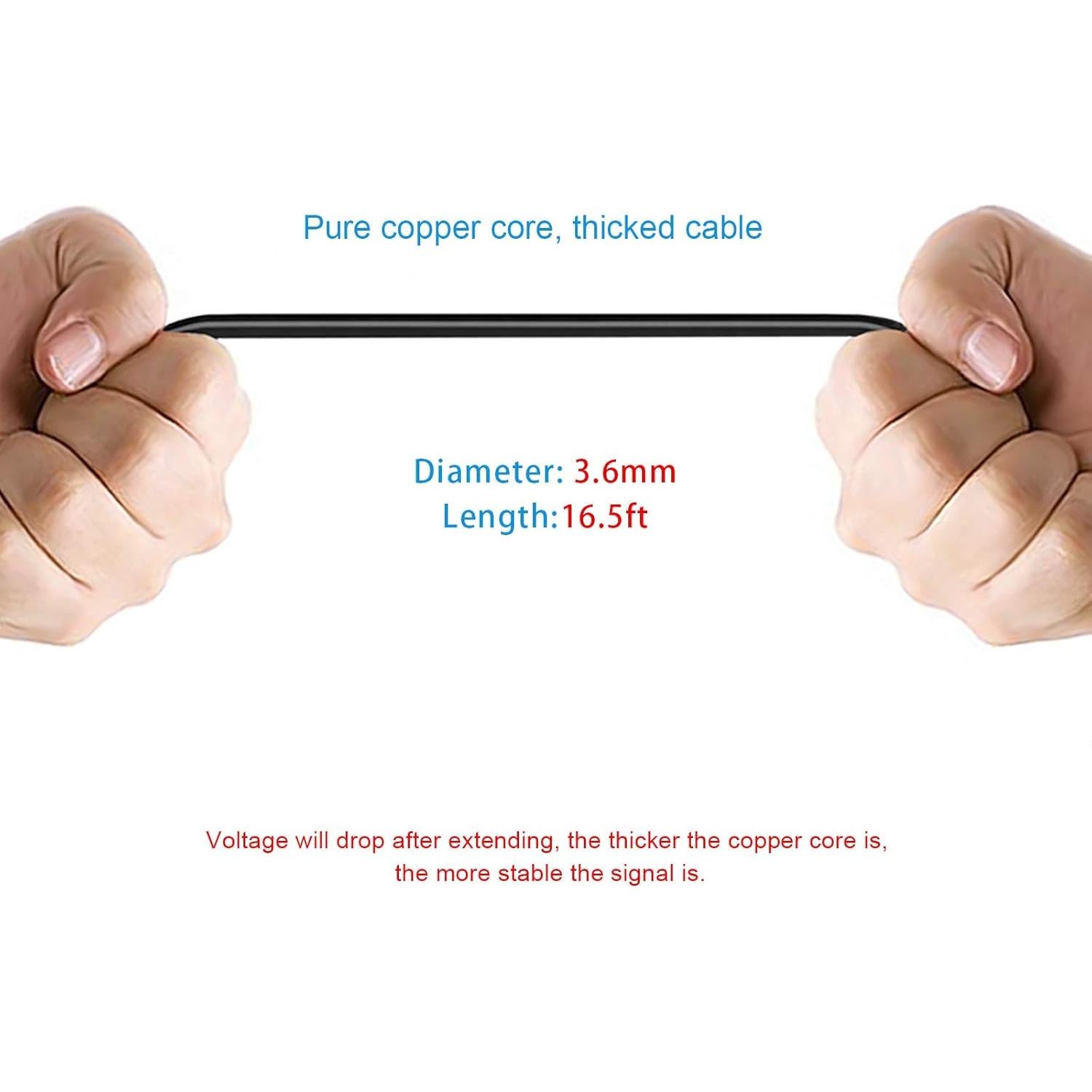 Cable de Extensión para Cámara de Respaldo Pixelman 5m 4 Pines