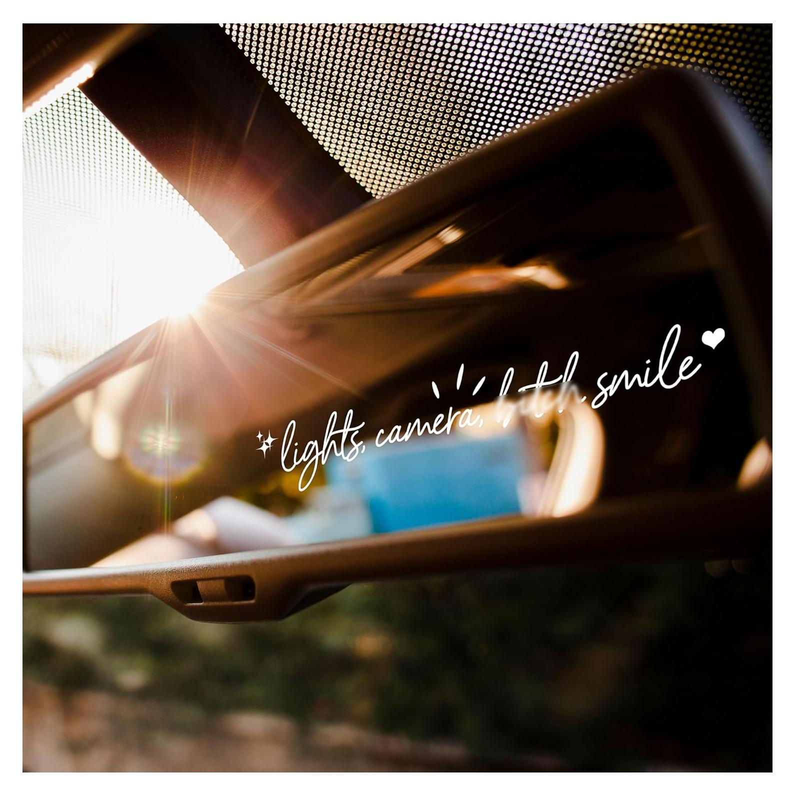 Set de 3 Calcomanías Espejo Retrovisor VIANGOZA - Vinilo Impermeable