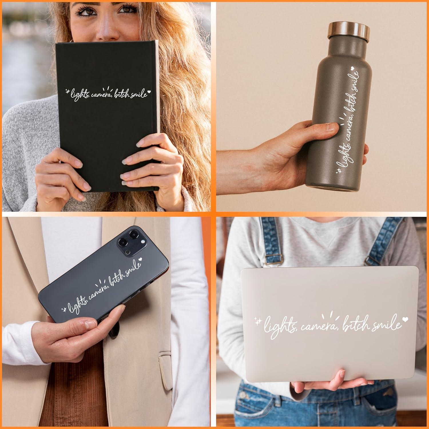 Set de 3 Calcomanías Espejo Retrovisor VIANGOZA - Vinilo Impermeable