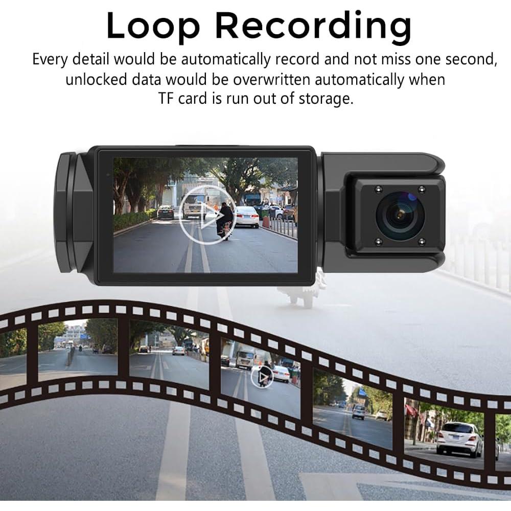 Cámara de tablero QiyuanLS Doble 1080P Full HD WiFi 170°