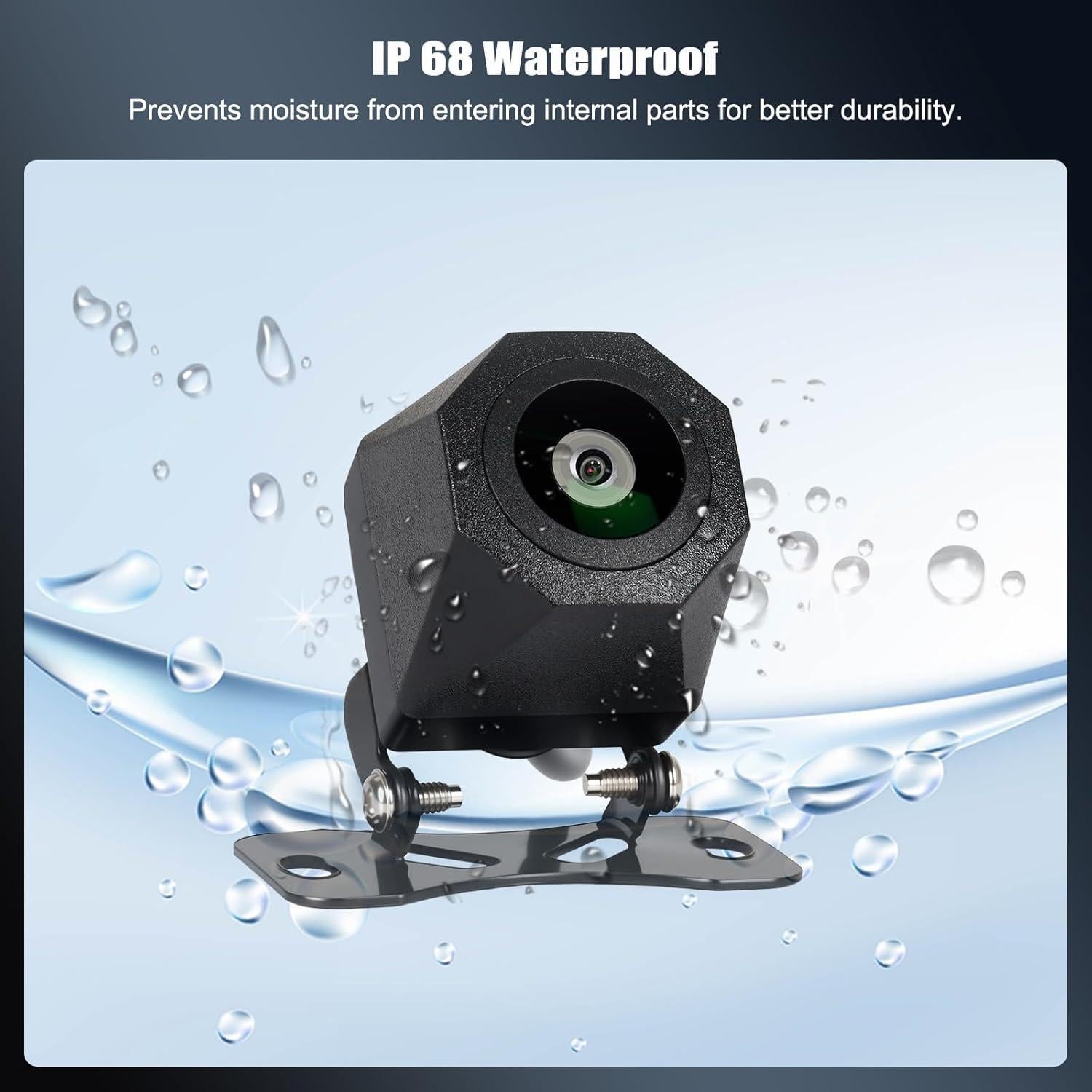 Cámara de Respaldo Camecho IP68 720P AHD 130° para Vehículo