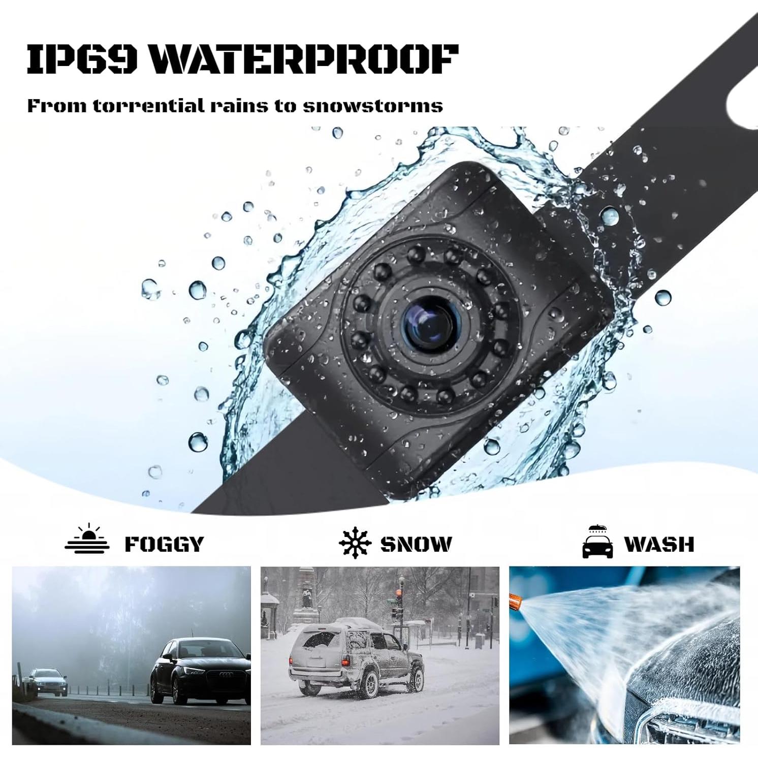 Cámara de Respaldo Epronic IP69 con Visión Nocturna 149°