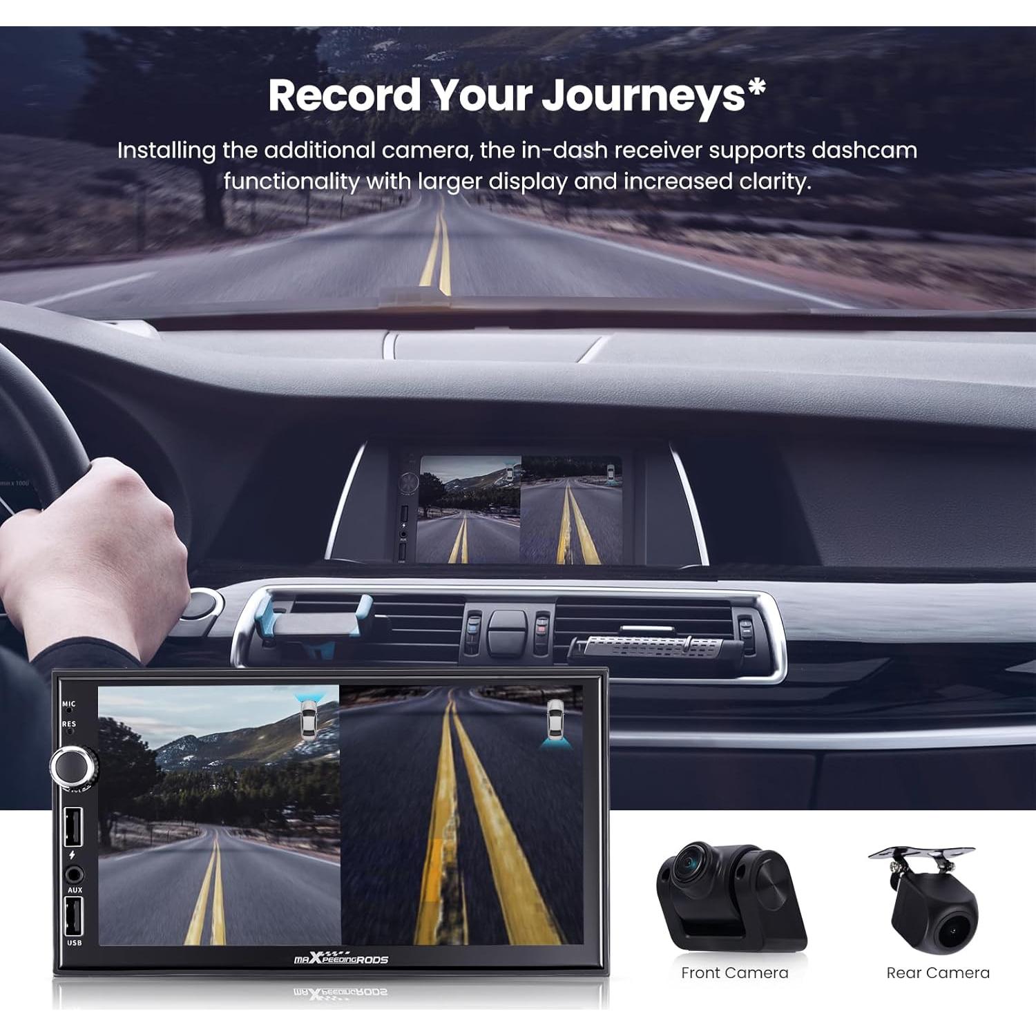 Dash Cam delantera y trasera maXpeedingrods HD 1080P