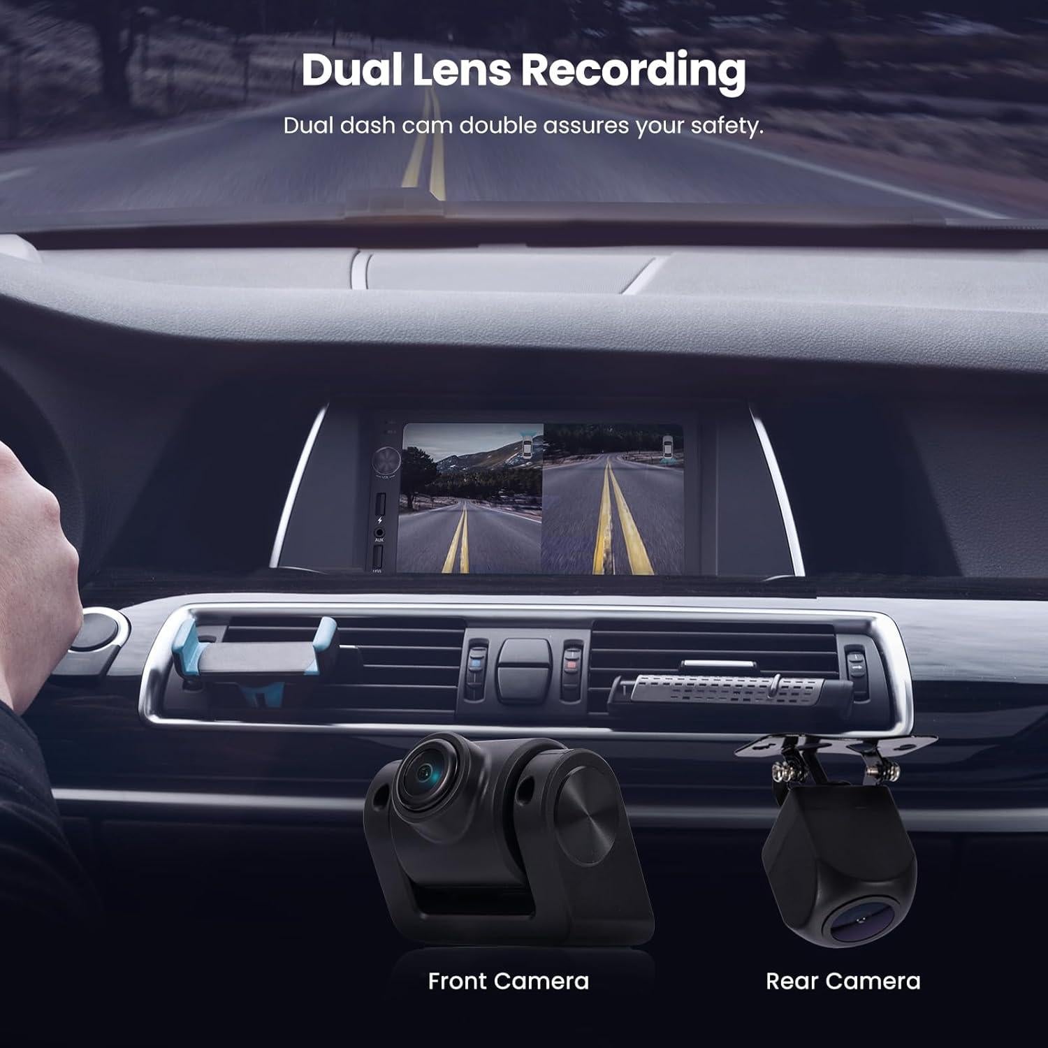 Dash Cam delantera y trasera maXpeedingrods HD 1080P