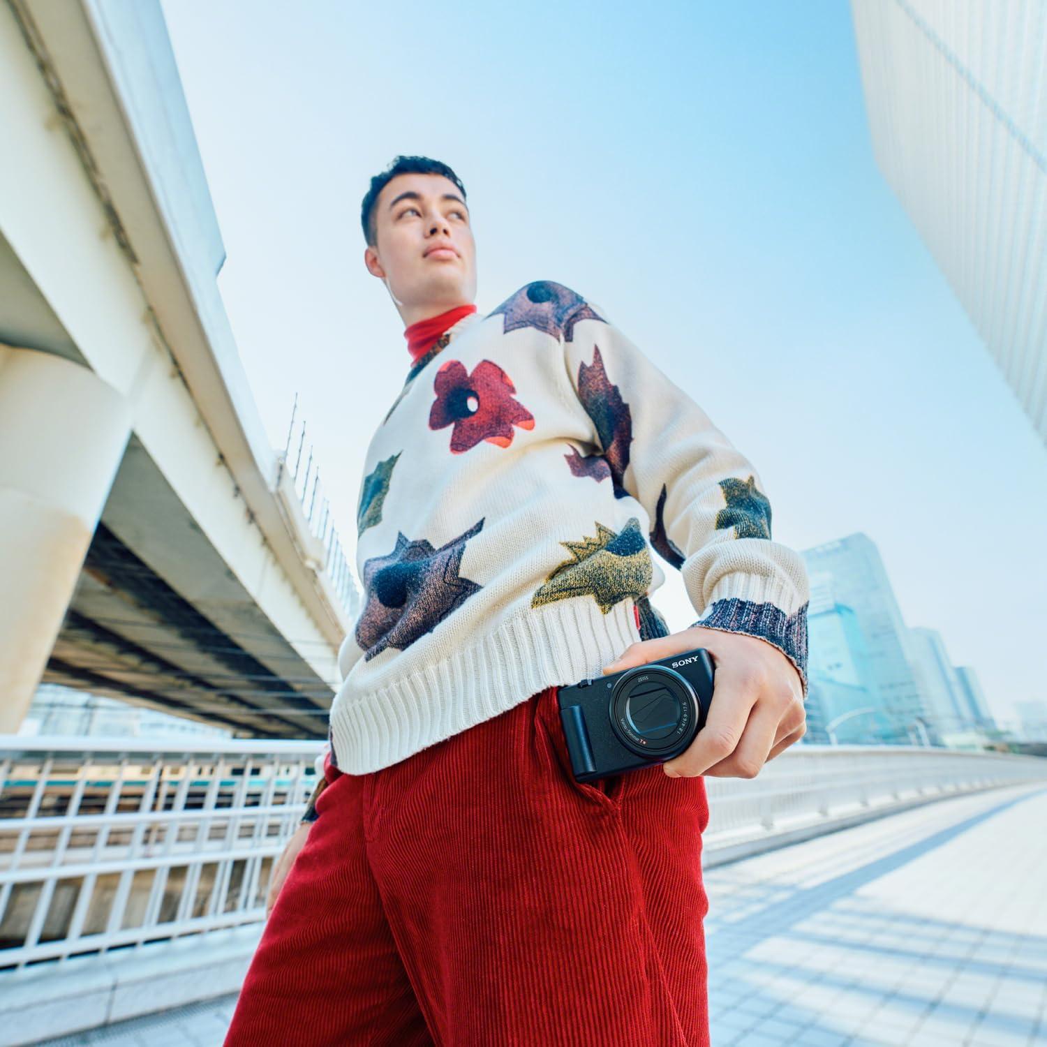 Cámara Vlog Sony ZV-1 II 20.1MP 4K con Kit ACCVC1 Negro