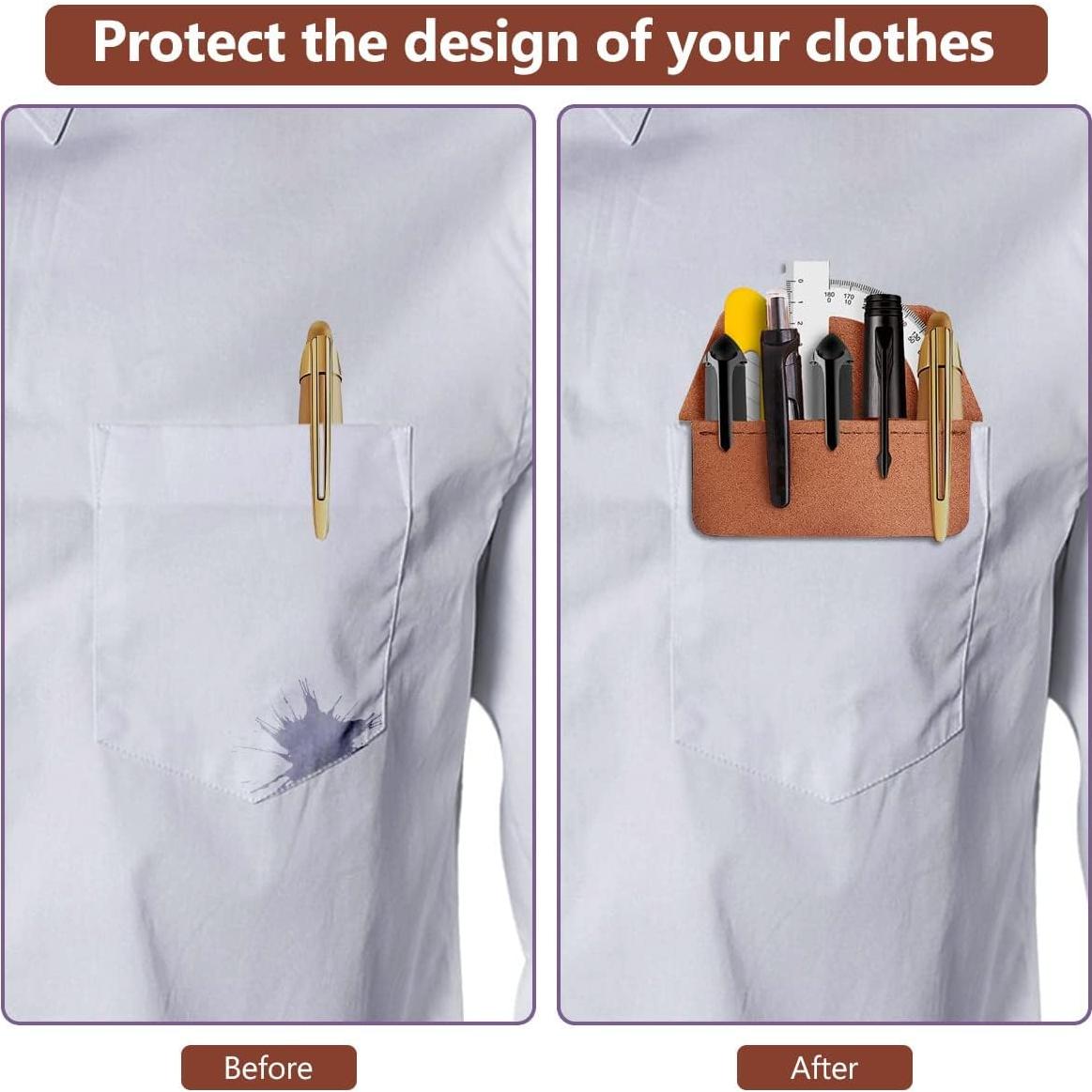 Protector de Bolsillo Aidunmis 2 Piezas Cuero PU Marrón Negro