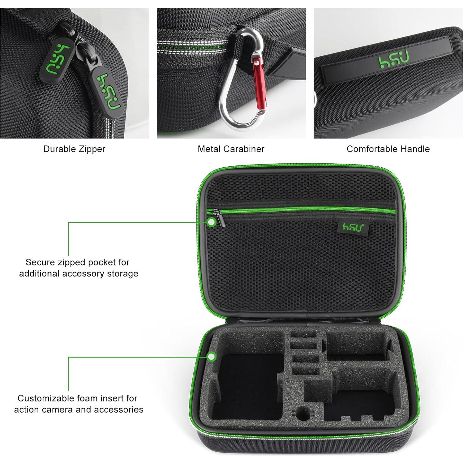 Funda Protectora HSU Verde para Cámara de Acción GoPro