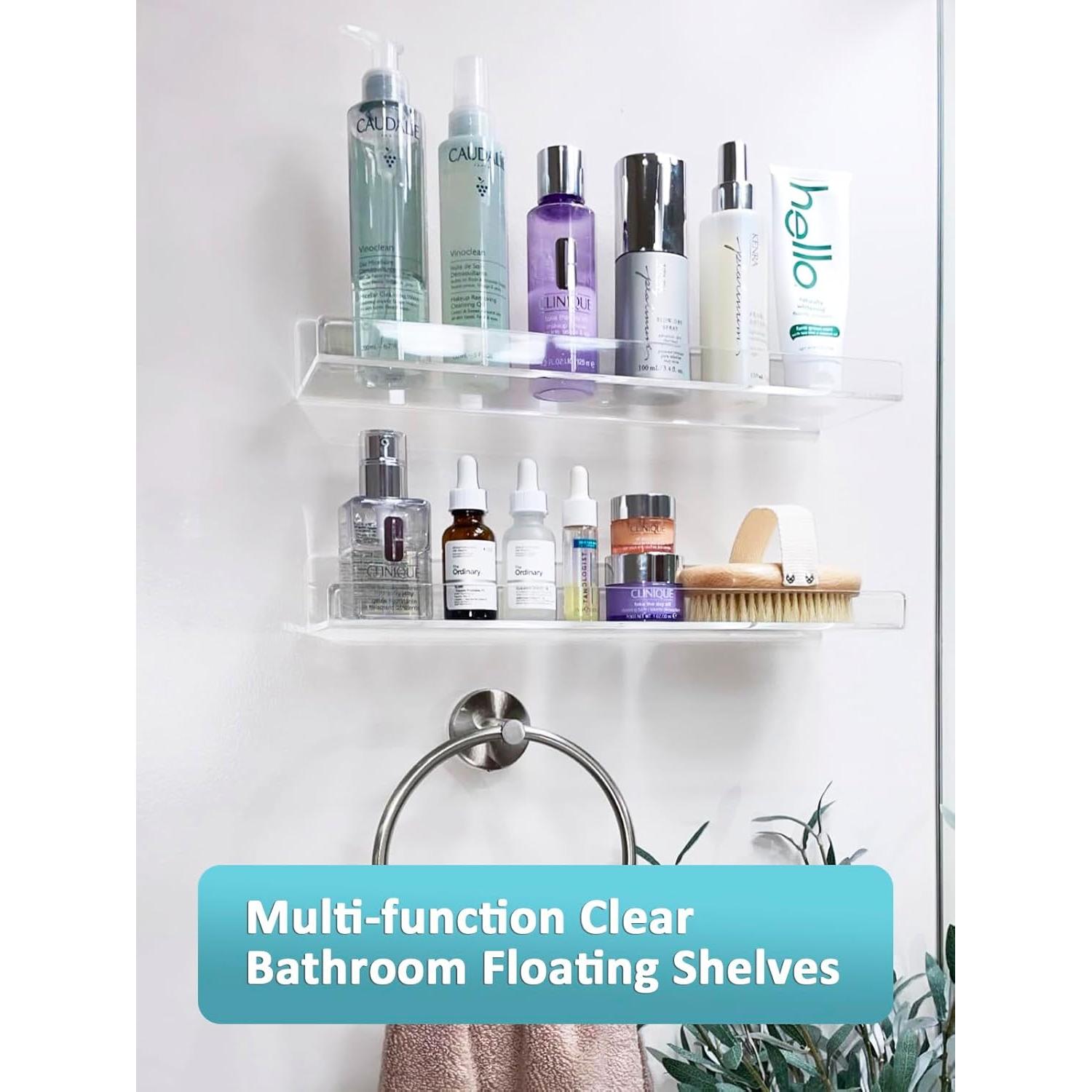 Estantes Flotantes Acrílicos Albumgit 2 Piezas 38.1 cm