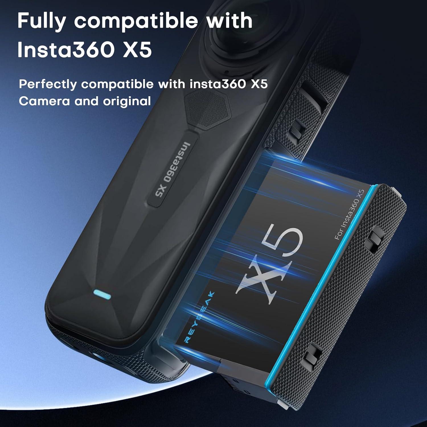 Juego de Baterías REYGEAK para Insta360 X5 2800mAh Cargador