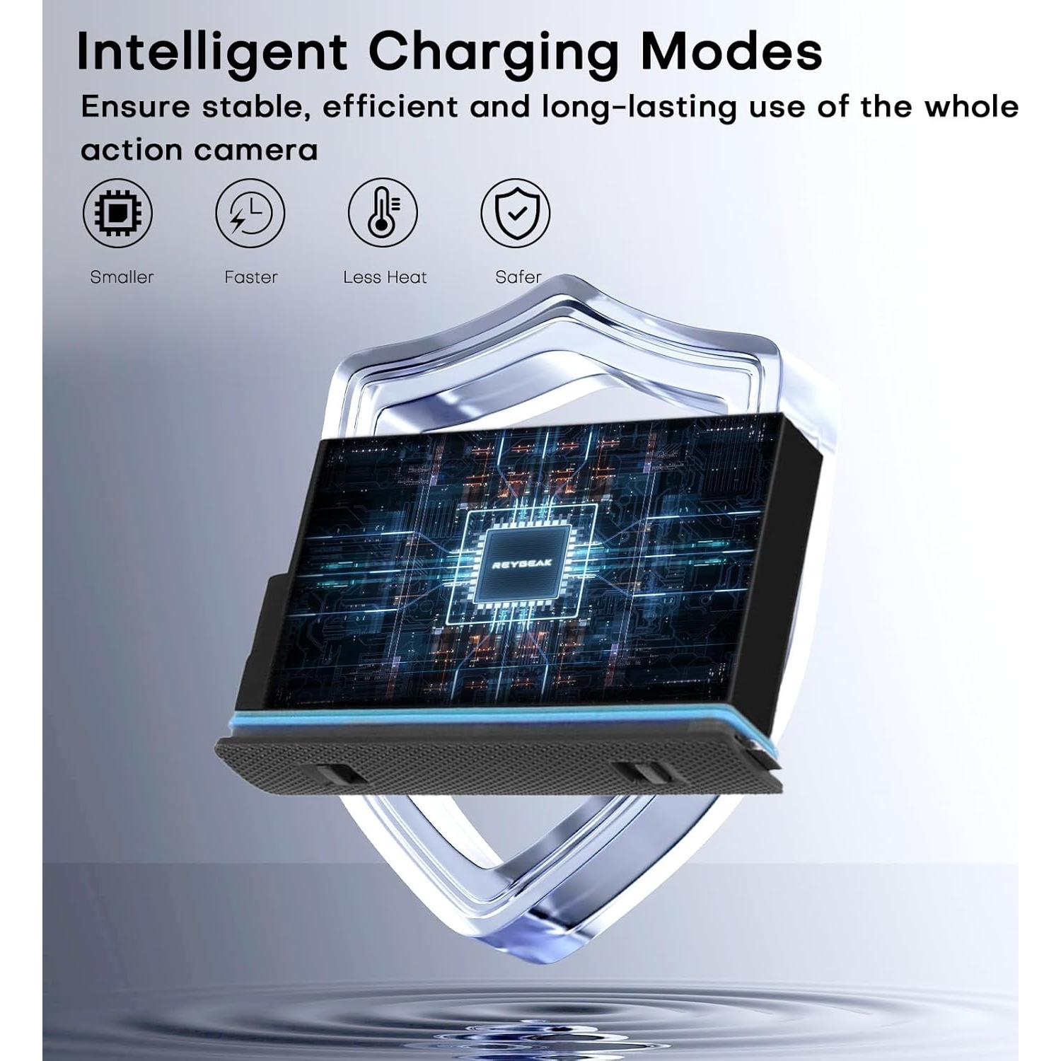 Juego de Baterías REYGEAK para Insta360 X5 2800mAh Cargador