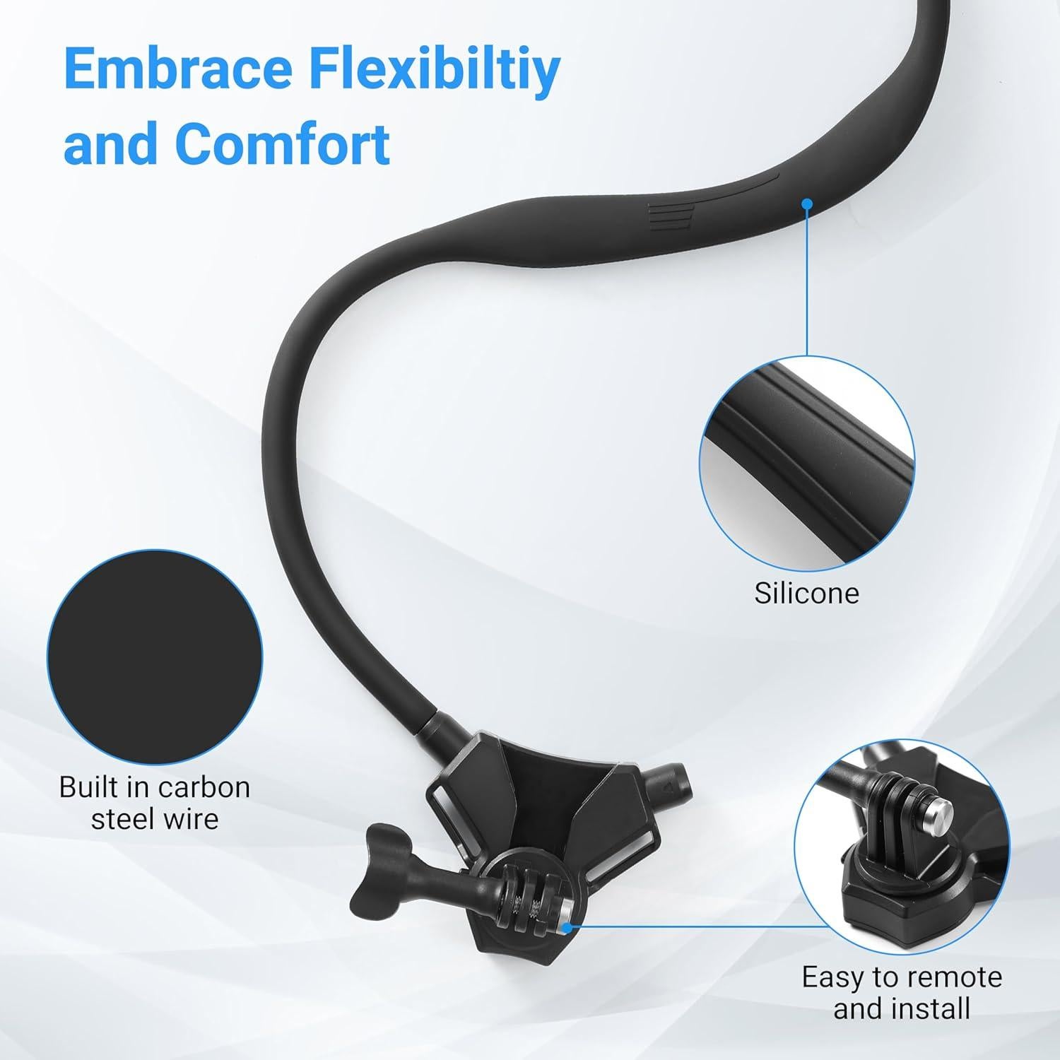 Soporte de Cuello Ajustable STARTRC para GoPro Hero 13/12/11/10