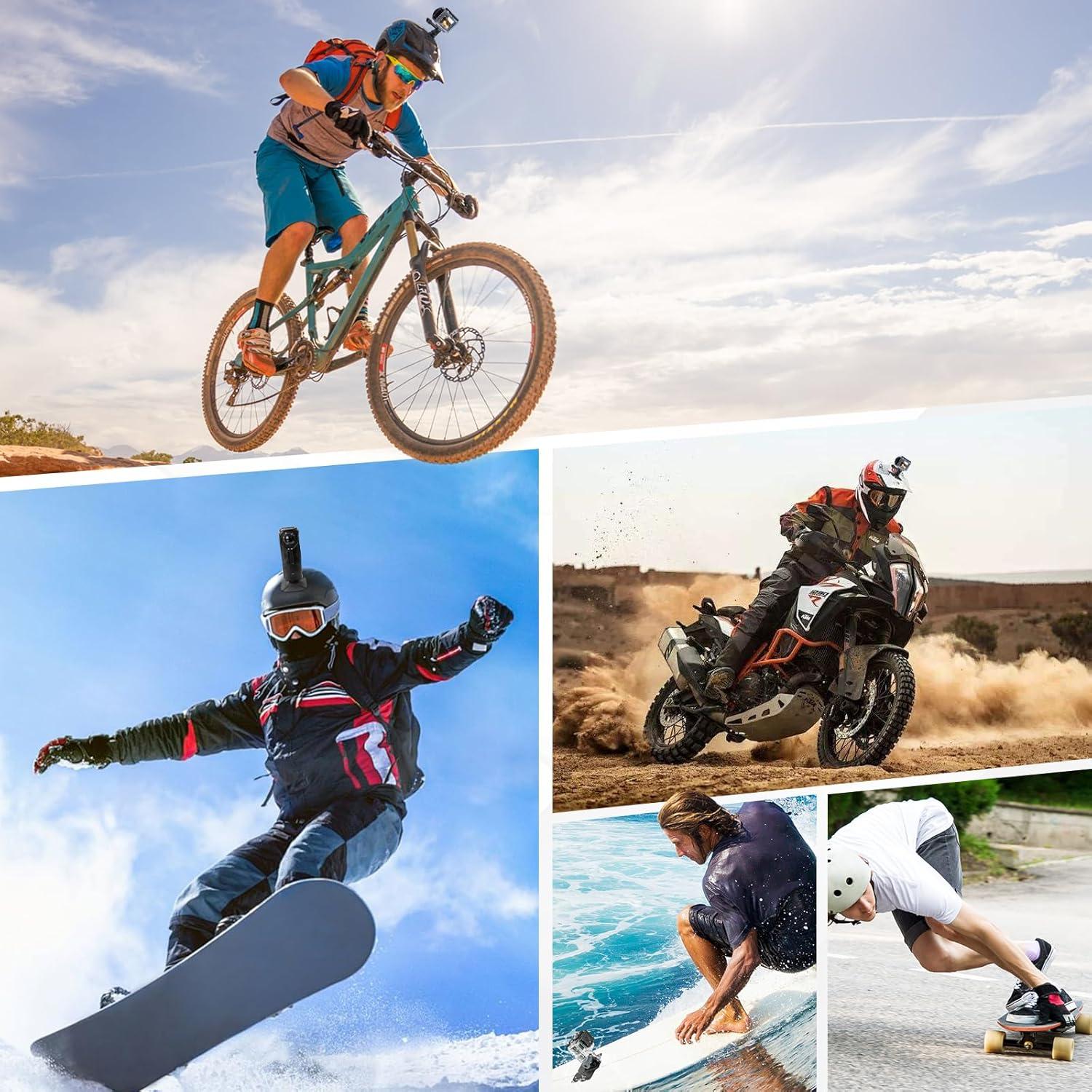 Soporte Adhesivo para Cámara de Casco MagitcSee - Compatible GoPro, Insta360, DJI