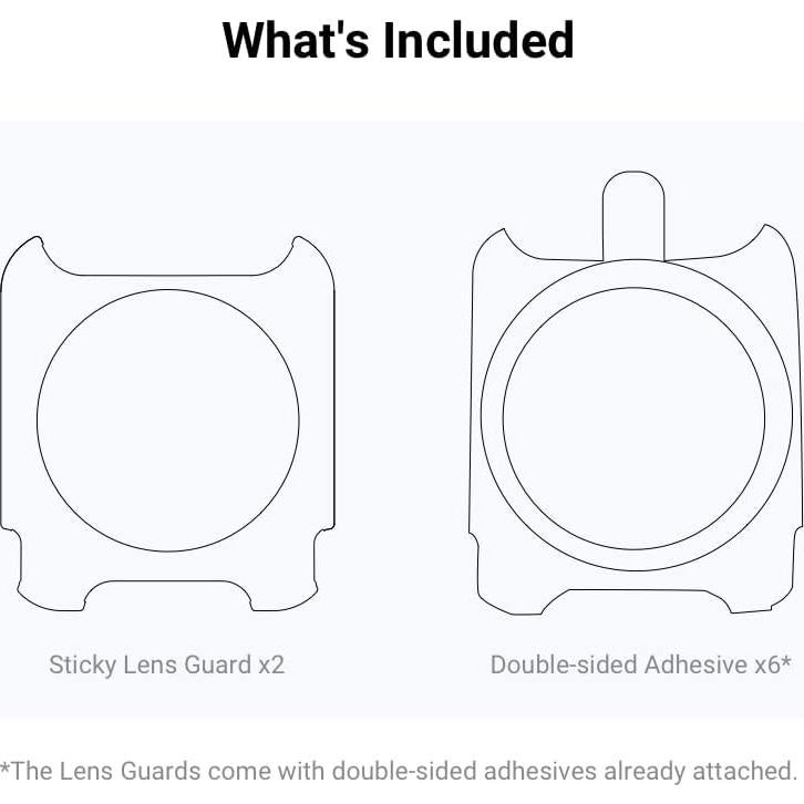 Protectores de Lentes Adhesivos Leshareselect para Insta360 ONE RS/R