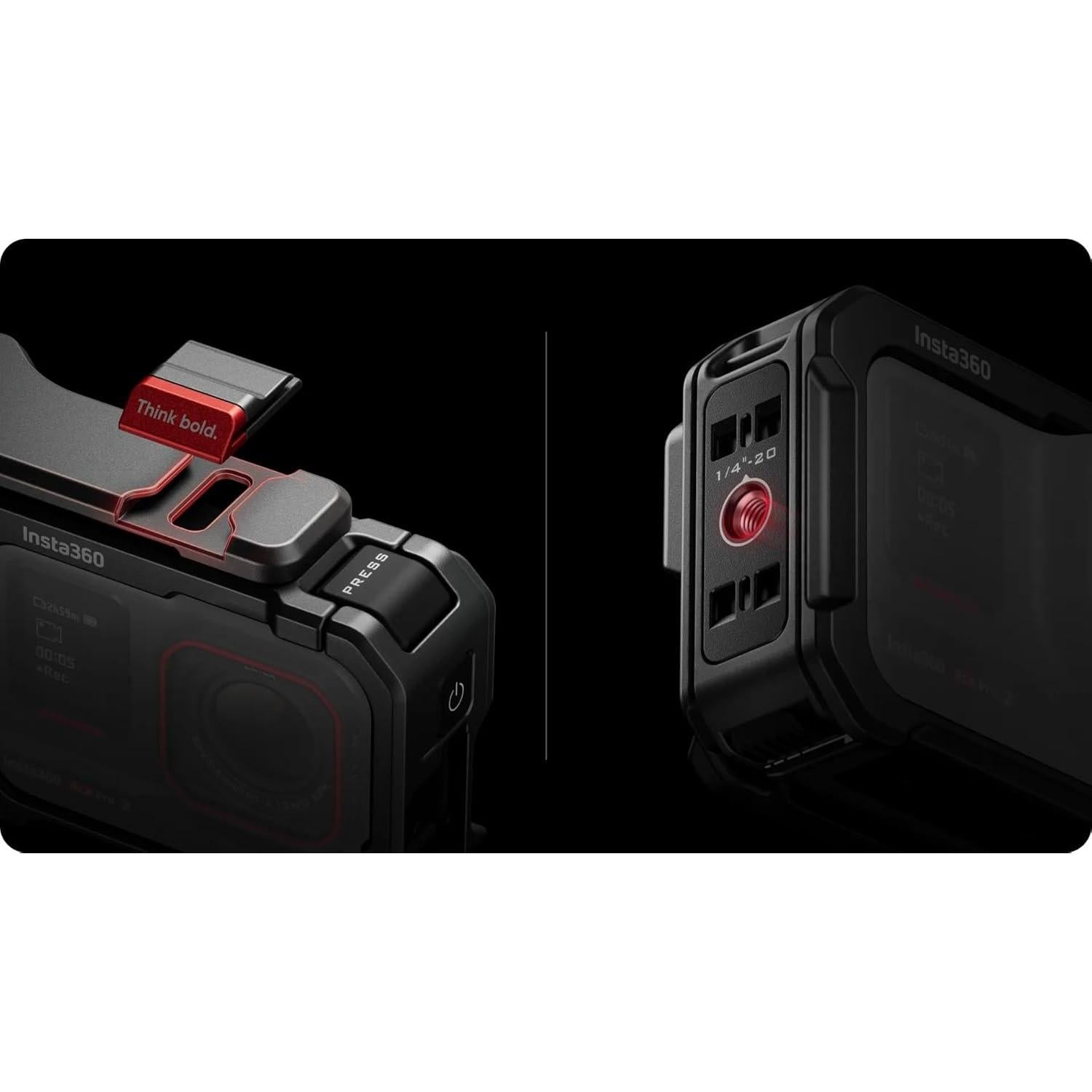 Kit Grip Xplorer Insta360 Ace Pro 2 - Ergonomía Gris Pizarra