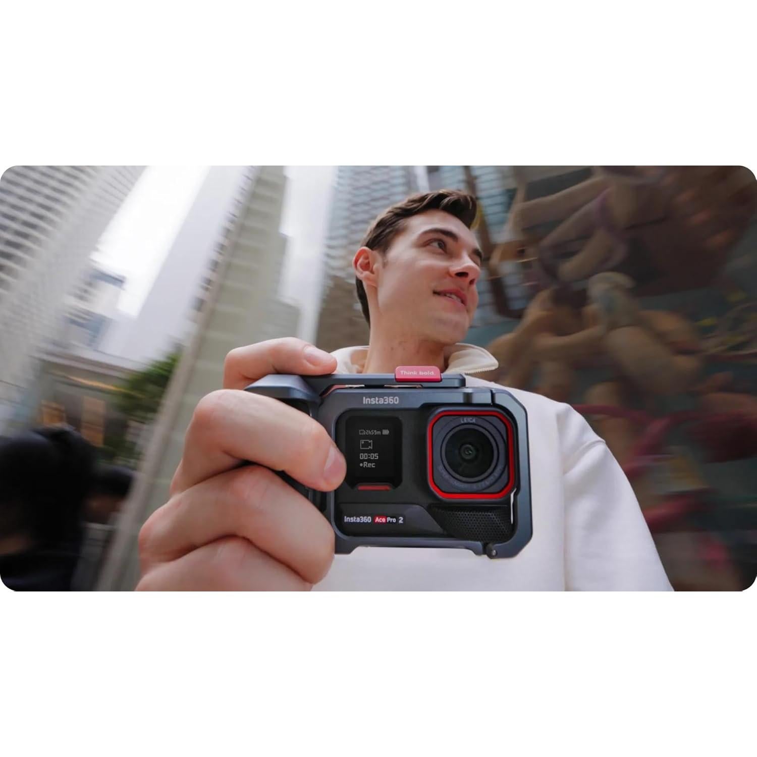 Kit Grip Xplorer Insta360 Ace Pro 2 - Ergonomía Gris Pizarra