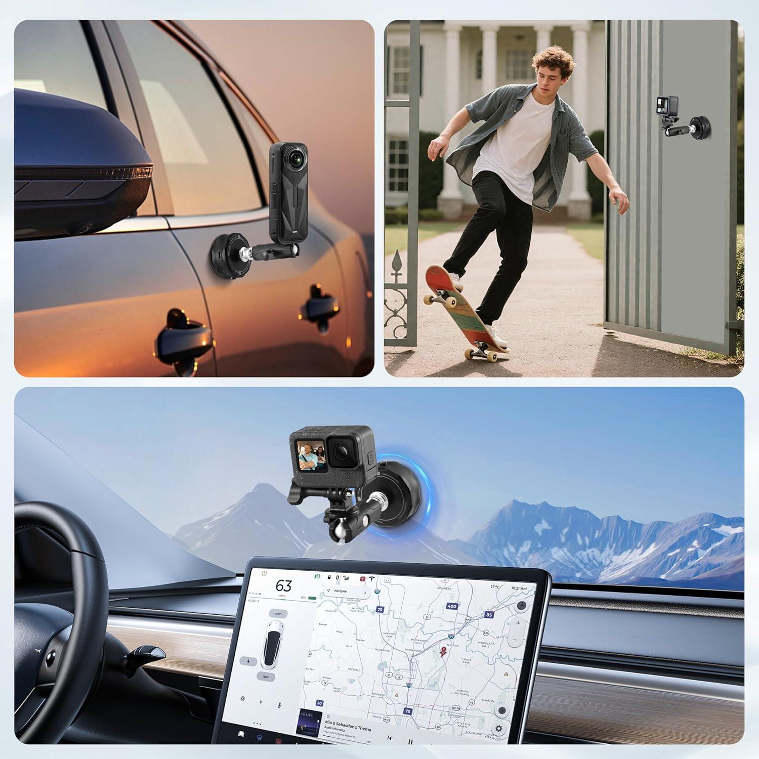 Soporte de Ventosa Eléctrica STARTRC para GoPro e Insta360