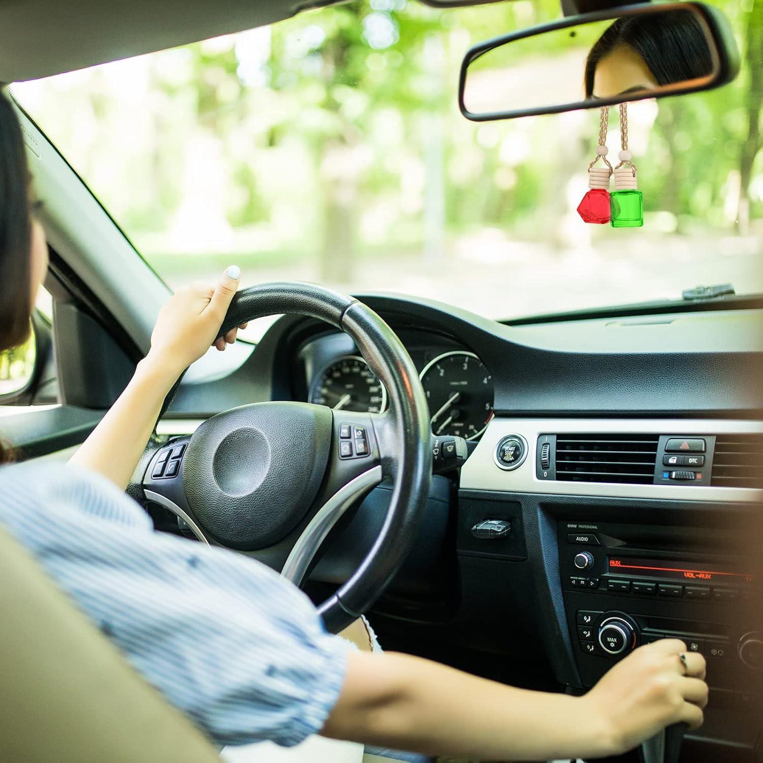 12 Botellas Difusoras de Coche Patelai 8ml Vidrio Claro