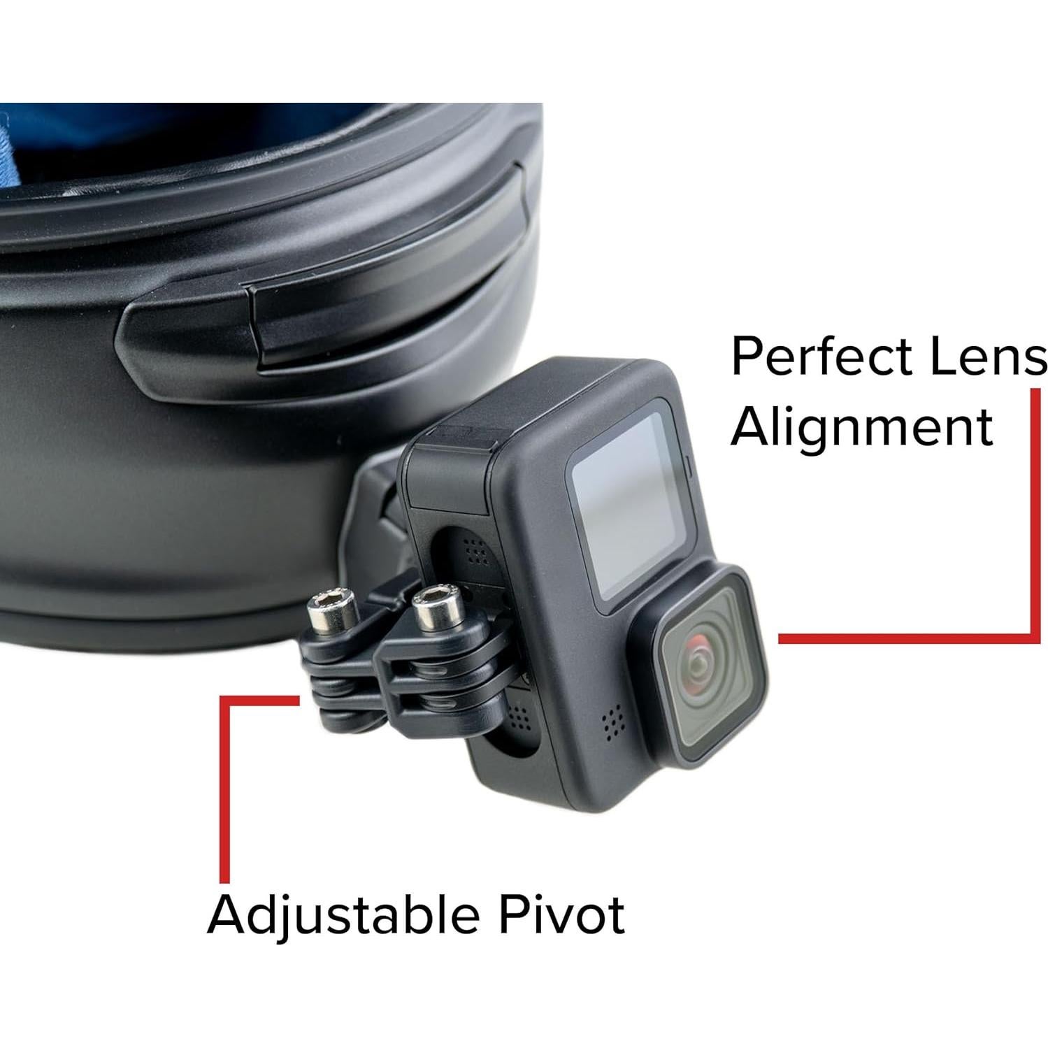 Adaptador Vertical de Centrado de Lente Ride Tech Moto - Compatible con GoPro, DJI, Insta360