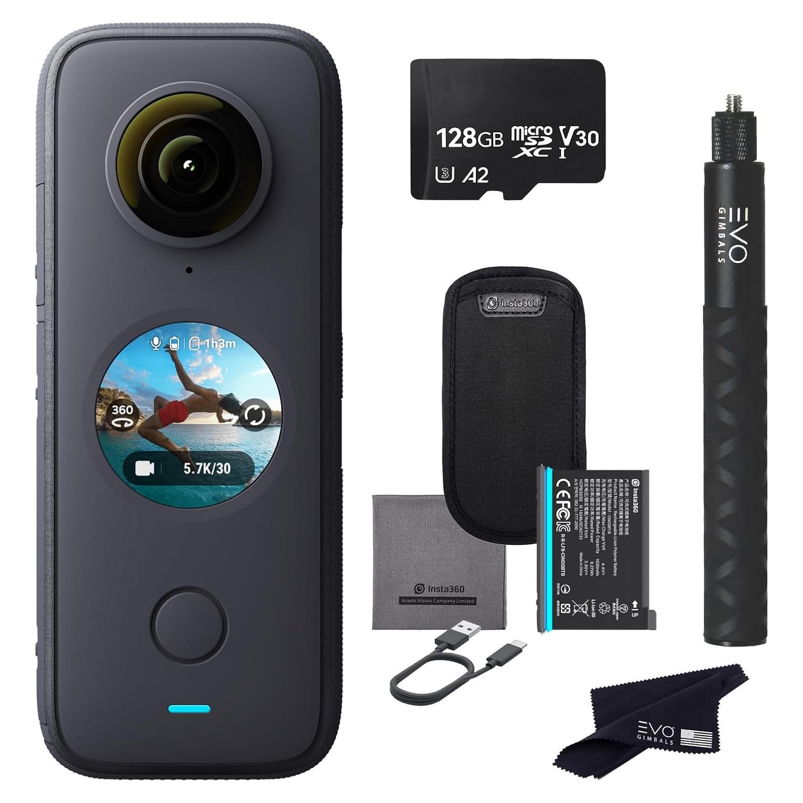 Cámara 360 Insta360 ONE X2 - 5.7K, 18MP, Impermeable