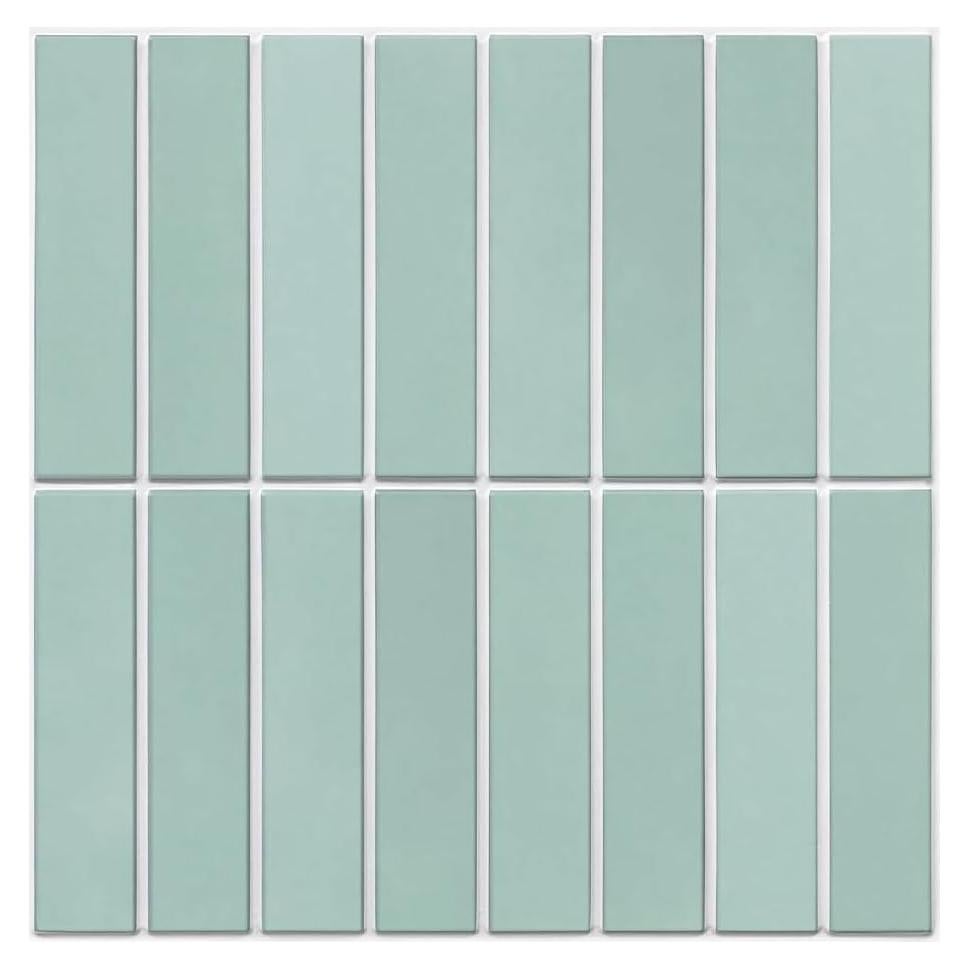 Azulejos Autoadhesivos 3D Commomy Verde Mate 30x30 cm - 10 Pcs